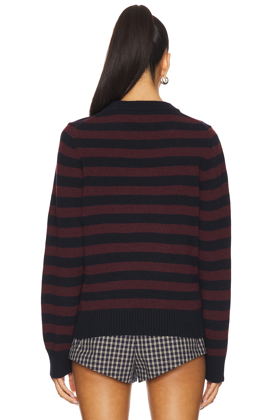 Graphic Wool Mix Poodle Stripe Crewneck - 3