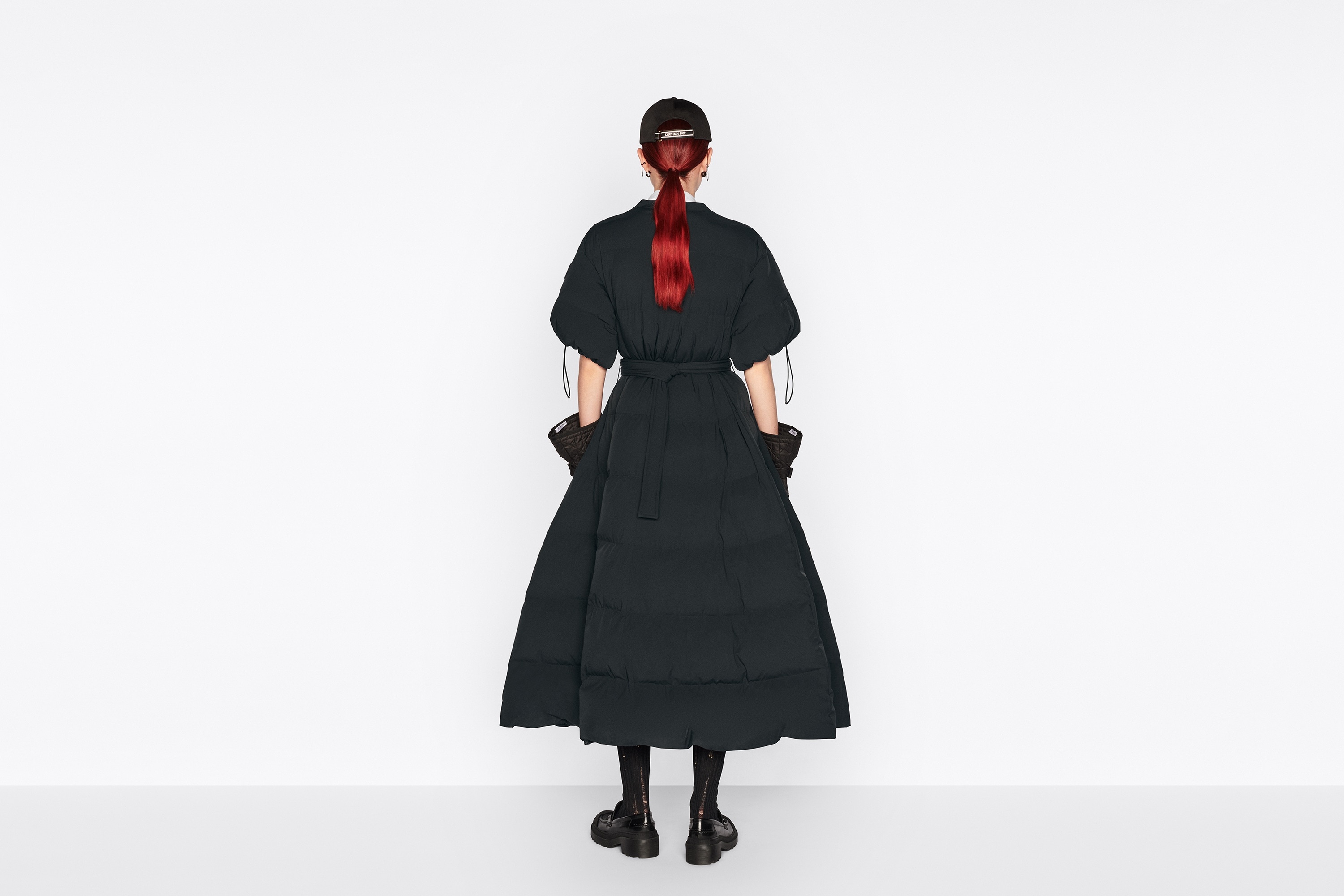 DiorAlps Long Down Jacket with Belt - 6
