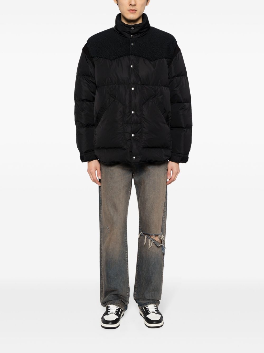 high-neck puffer jacket - 2