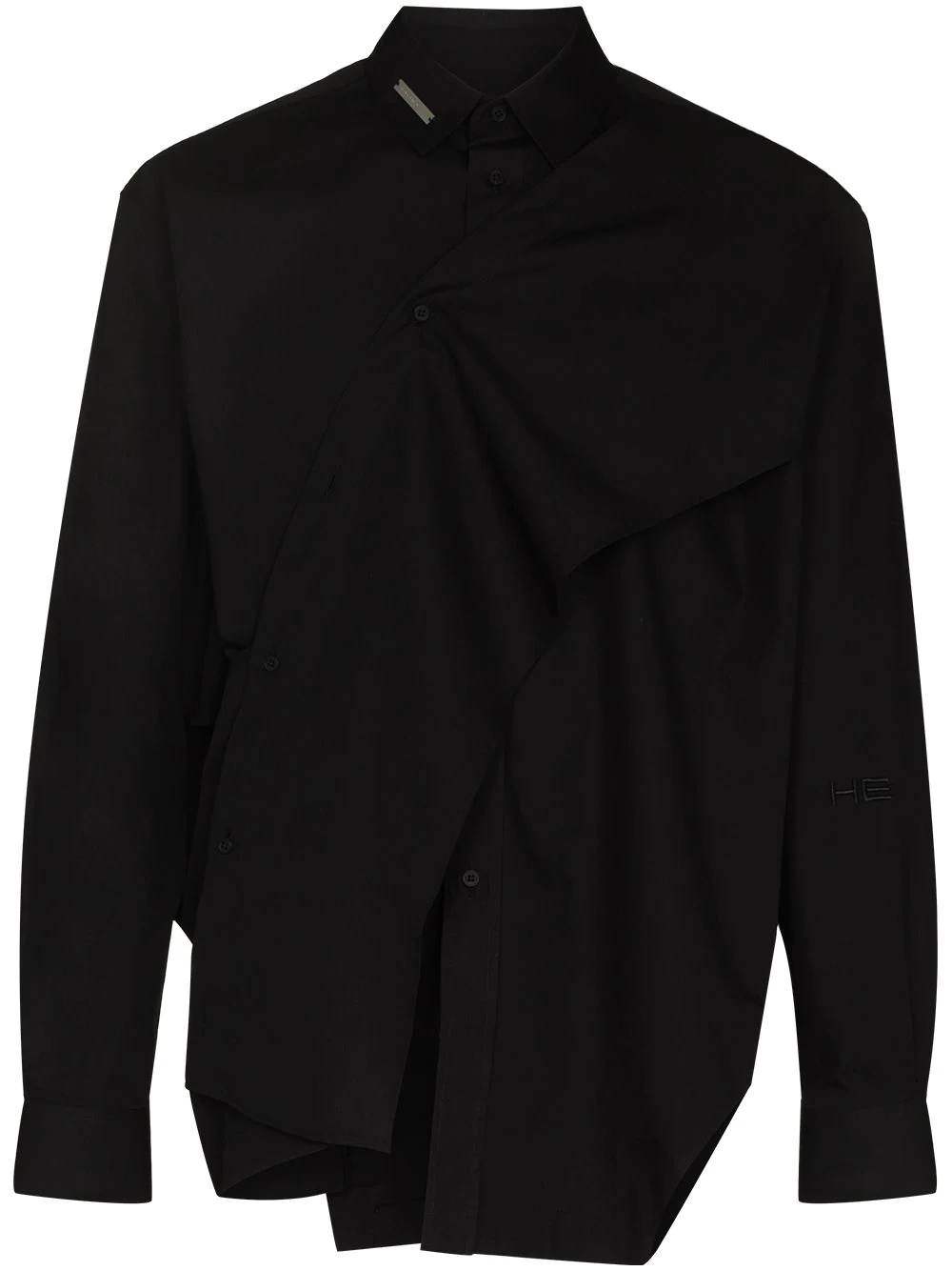 asymmetric long-sleeve shirt - 1