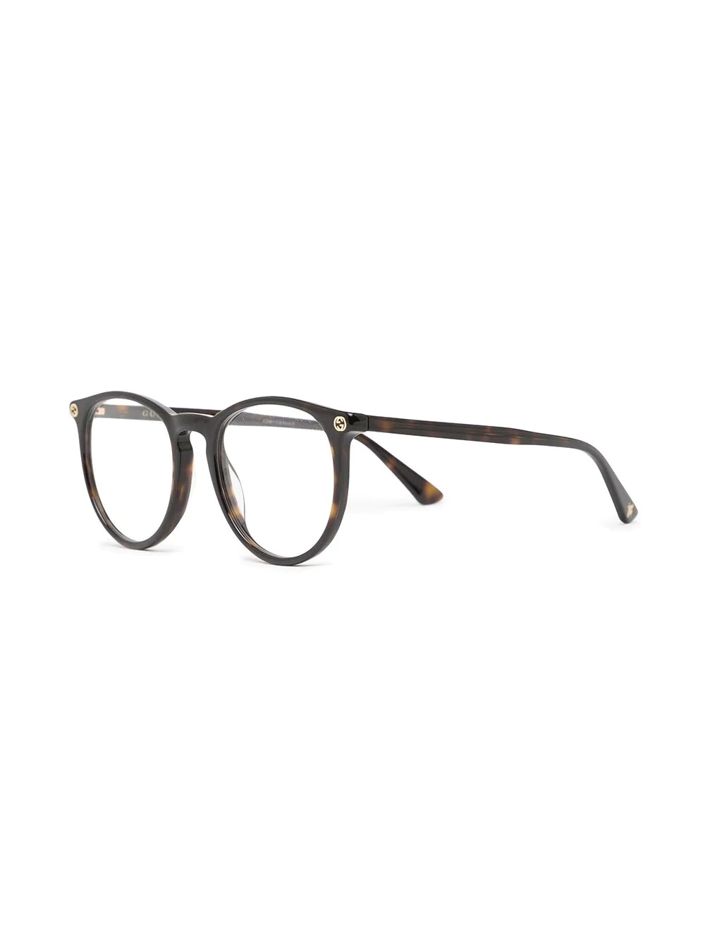 tortoiseshell round-frame glasses - 2