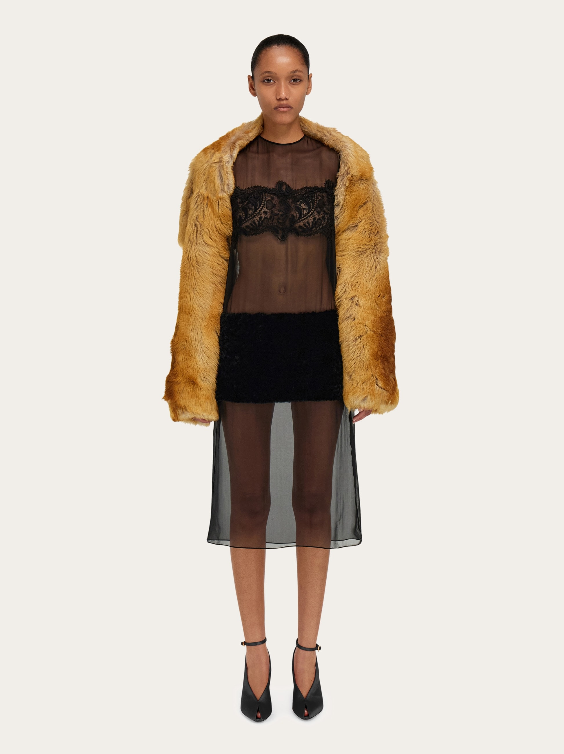 Shift dress with inlay details - 8