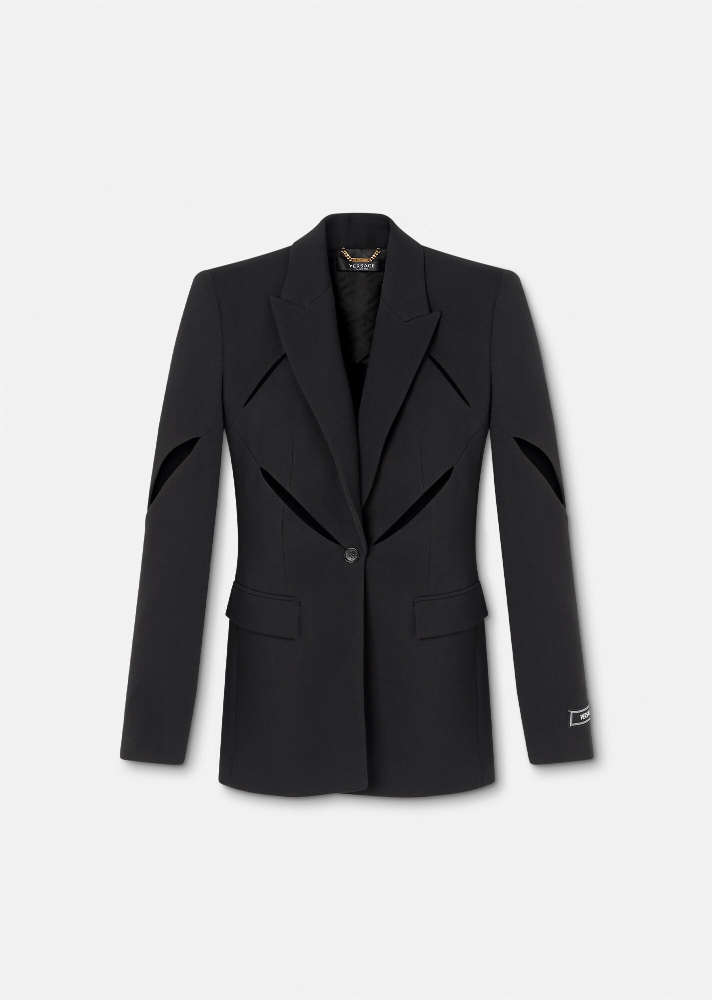 Slashed Single-Breasted Blazer - 1