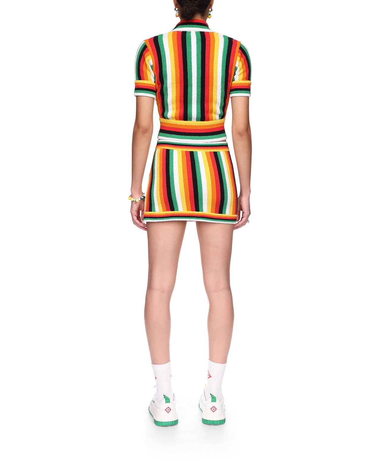 Striped Towelling Top - 4