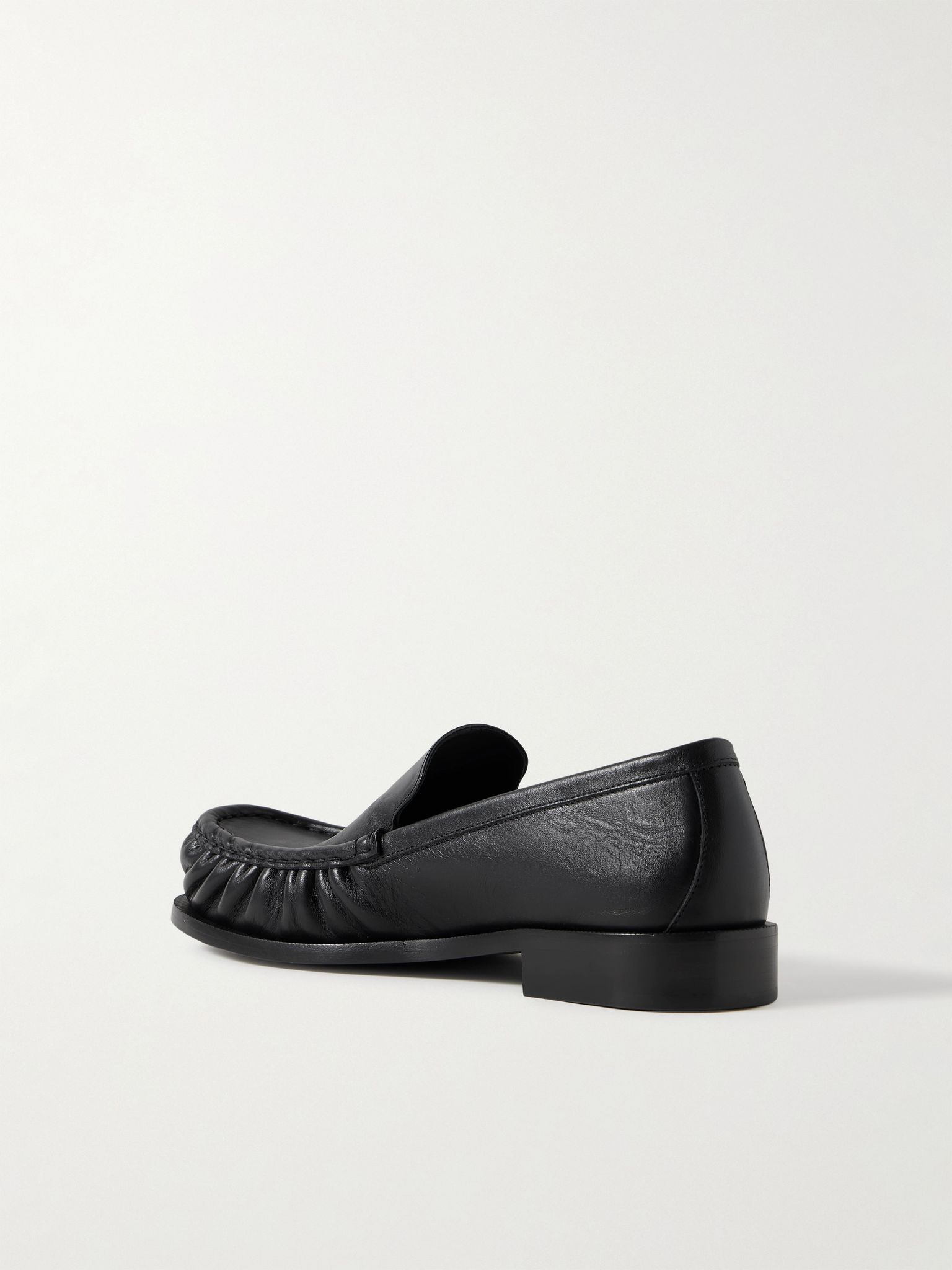 Leather Loafers Black - 4
