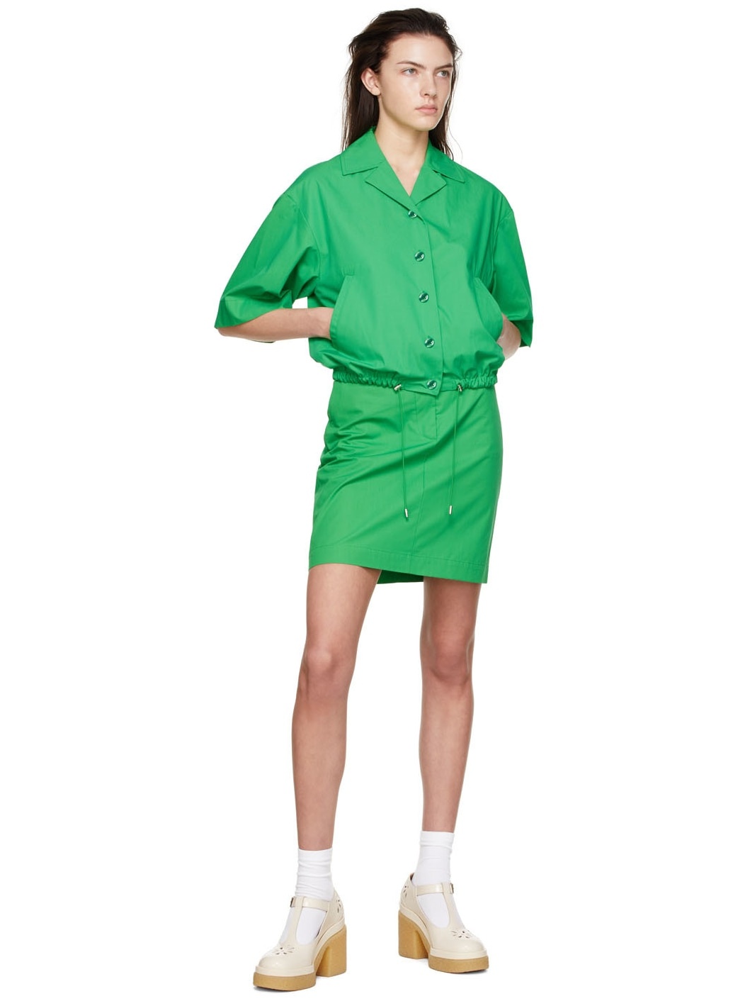 Green Liguria Mini Skirt - 4
