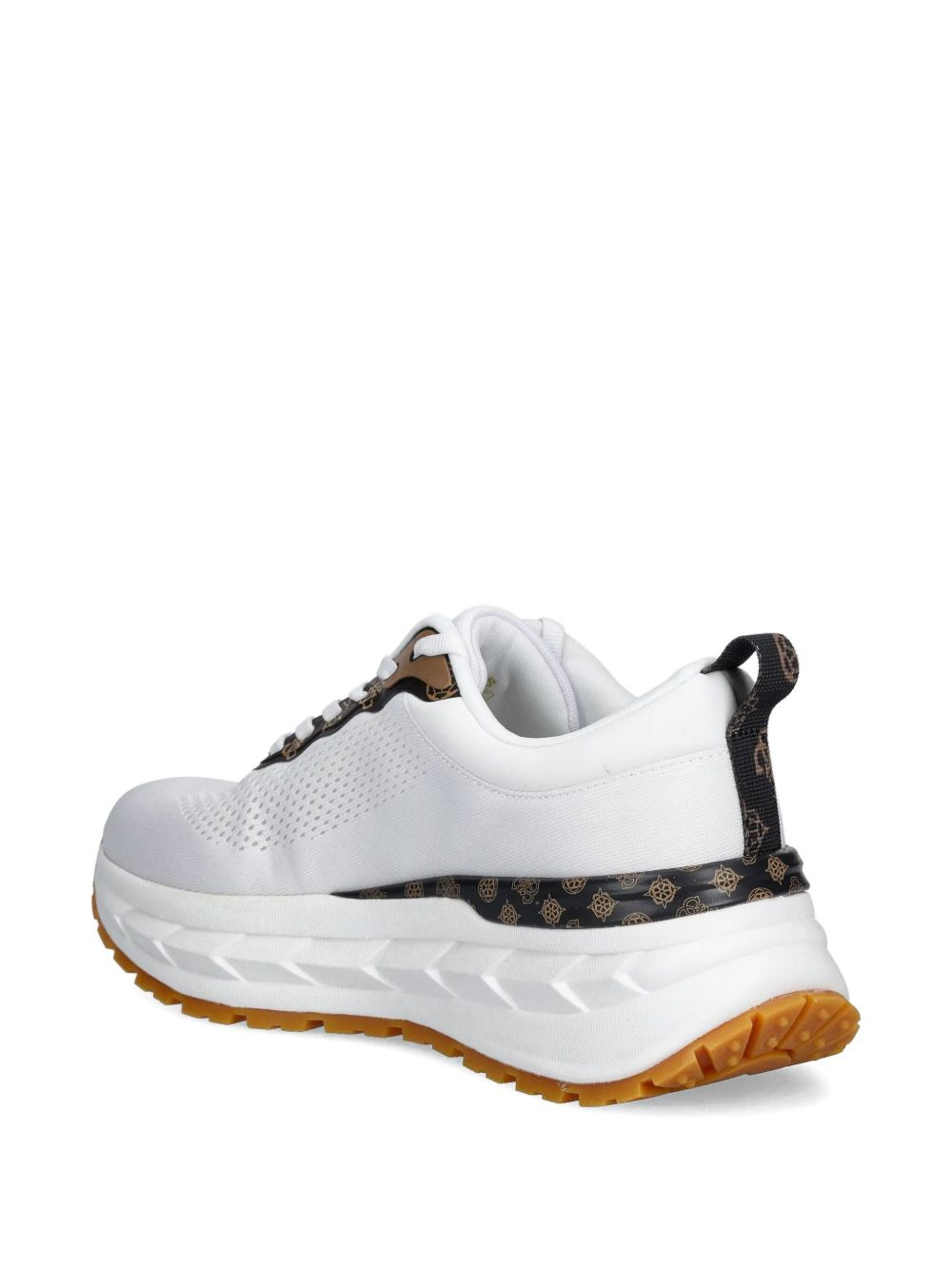 logo-detail mesh sneakers - 3
