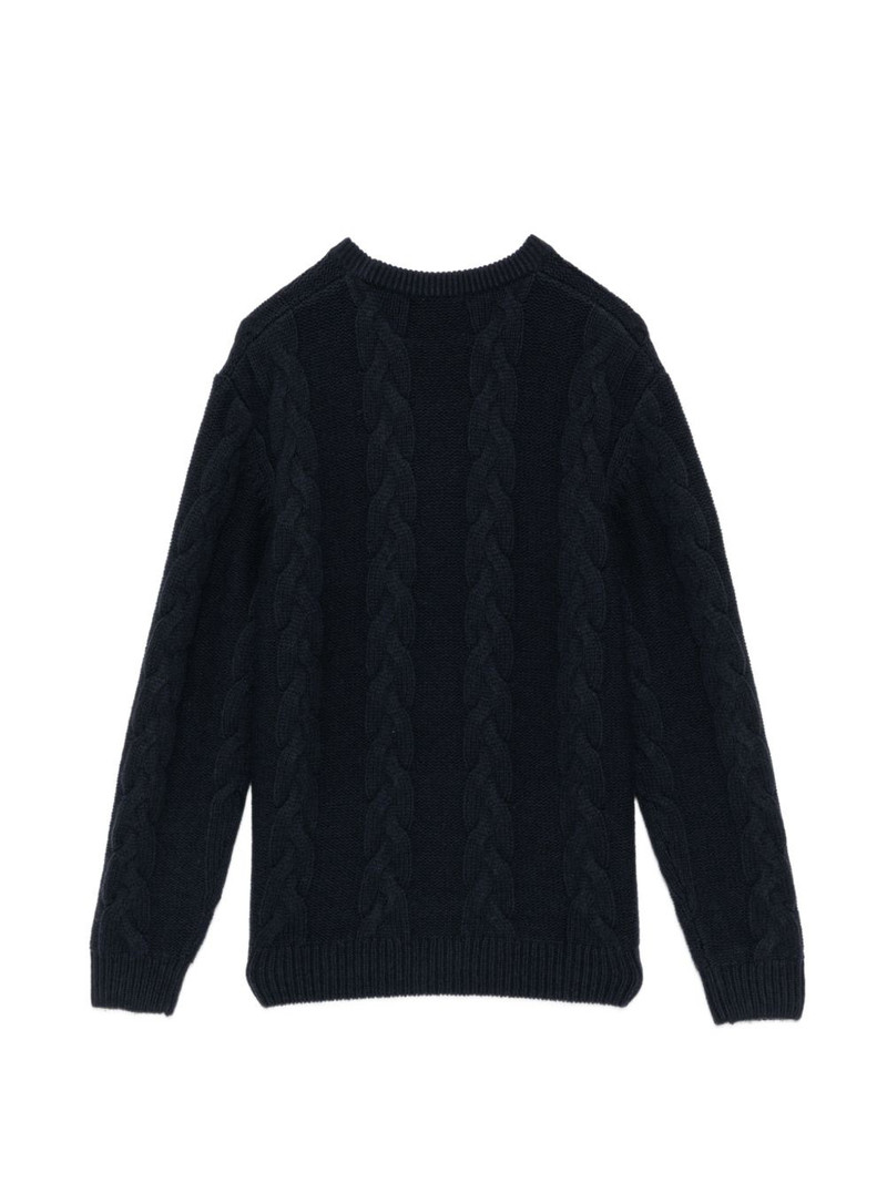 Fred Perry cable knit crew neck sweater outlook