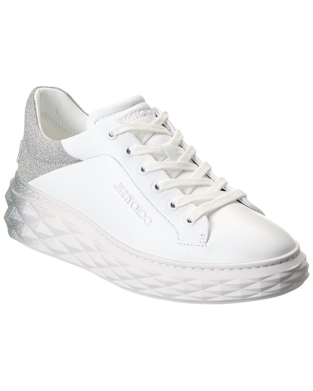 Jimmy Choo Diamond Maxi/F II Leather Sneaker - 1