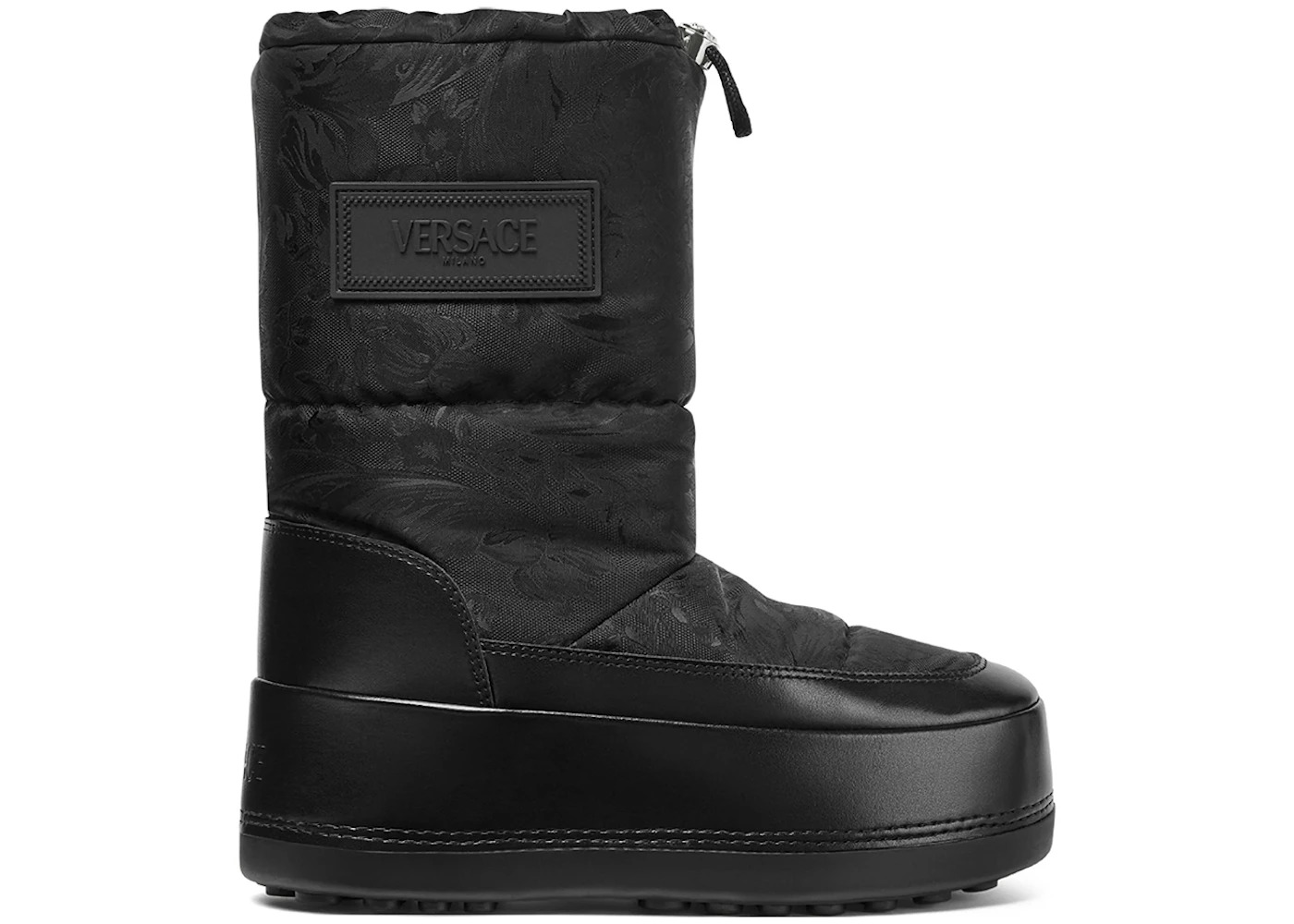 Versace Milano Snow Boot Black Palladium (Women's) - 1