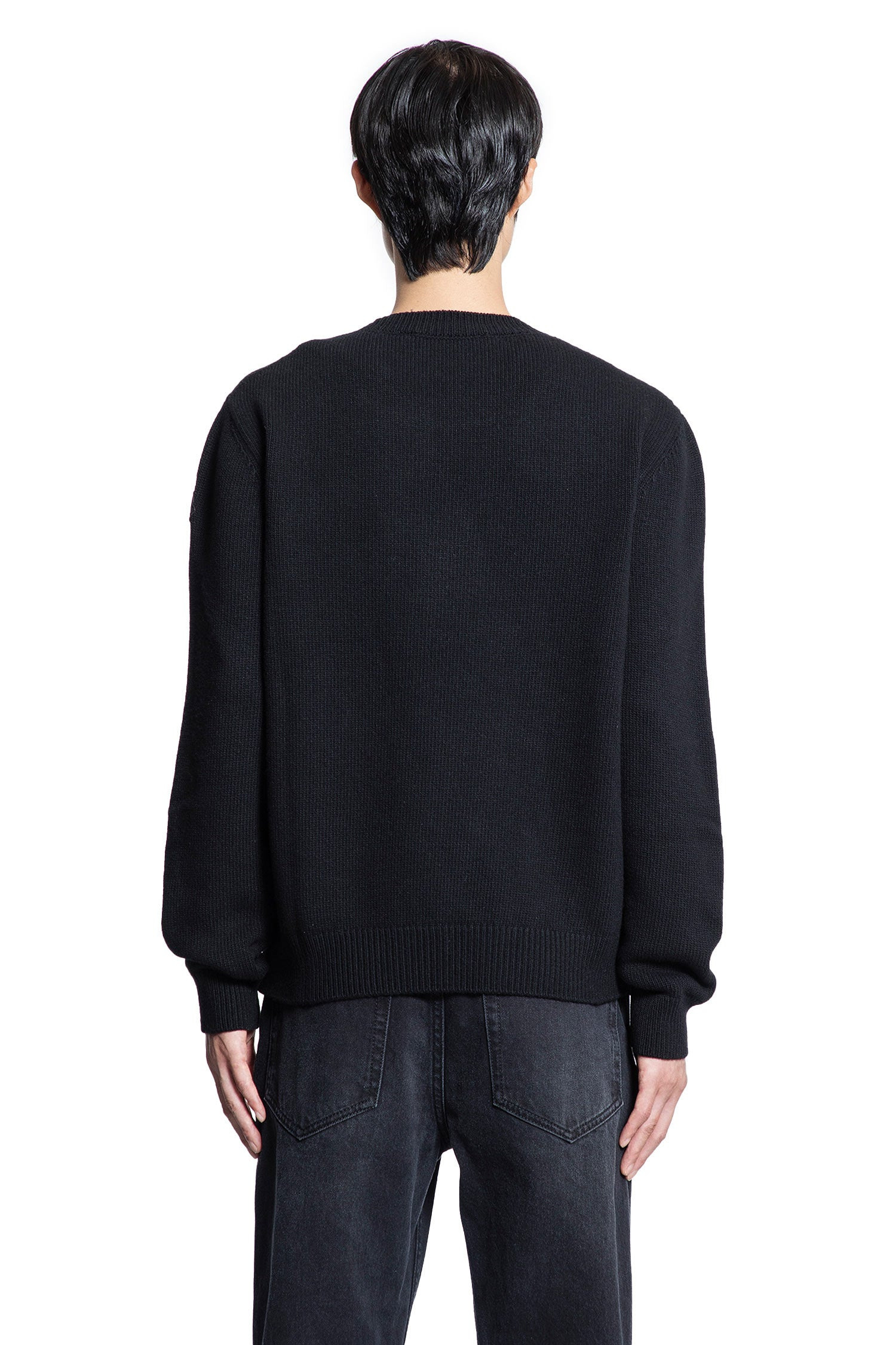 Logo Jacquard Wool Sweater - 3