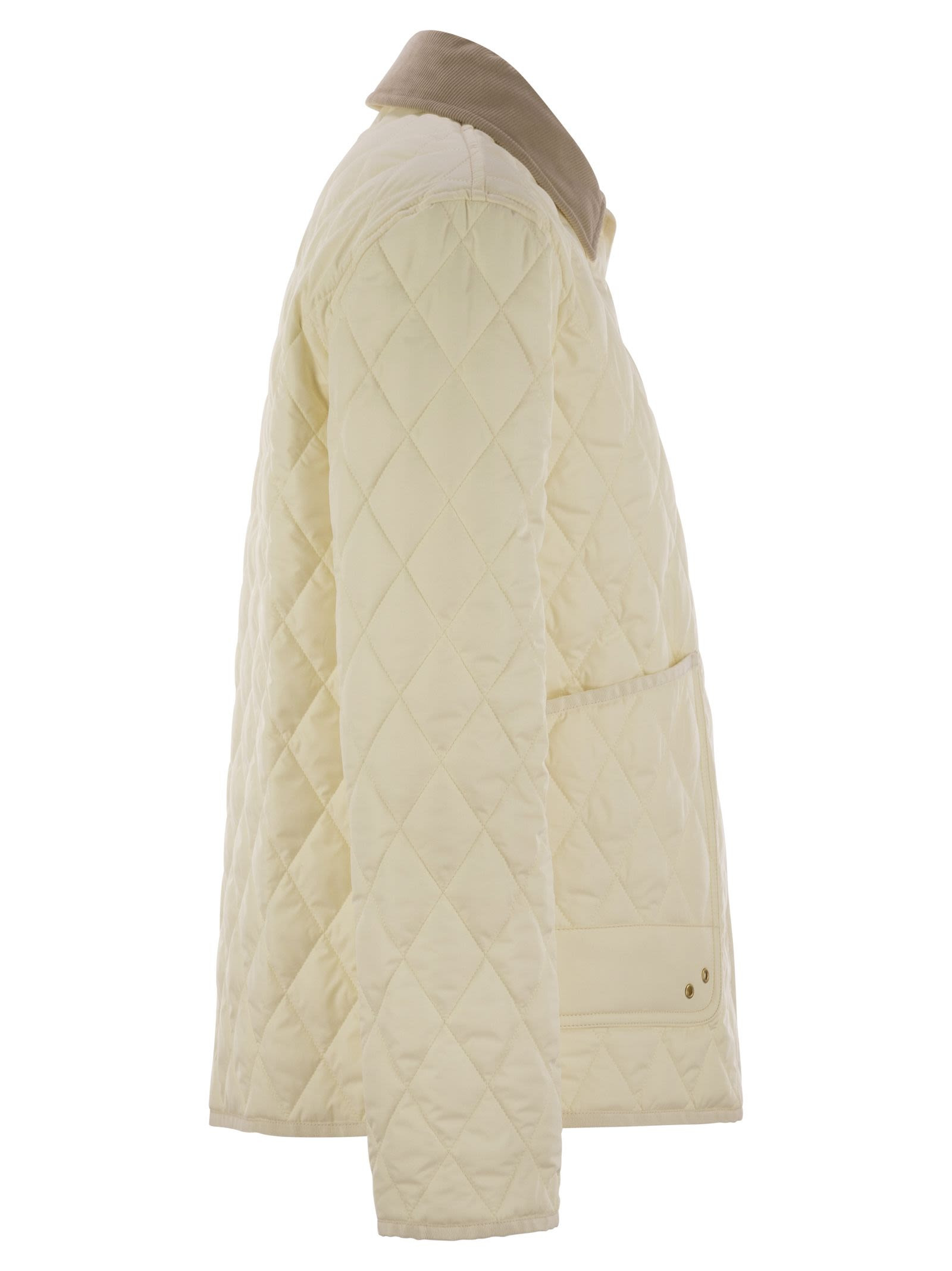 FAY - Fay Women Diamond Quilted Nylon Shirt Jacket - 3