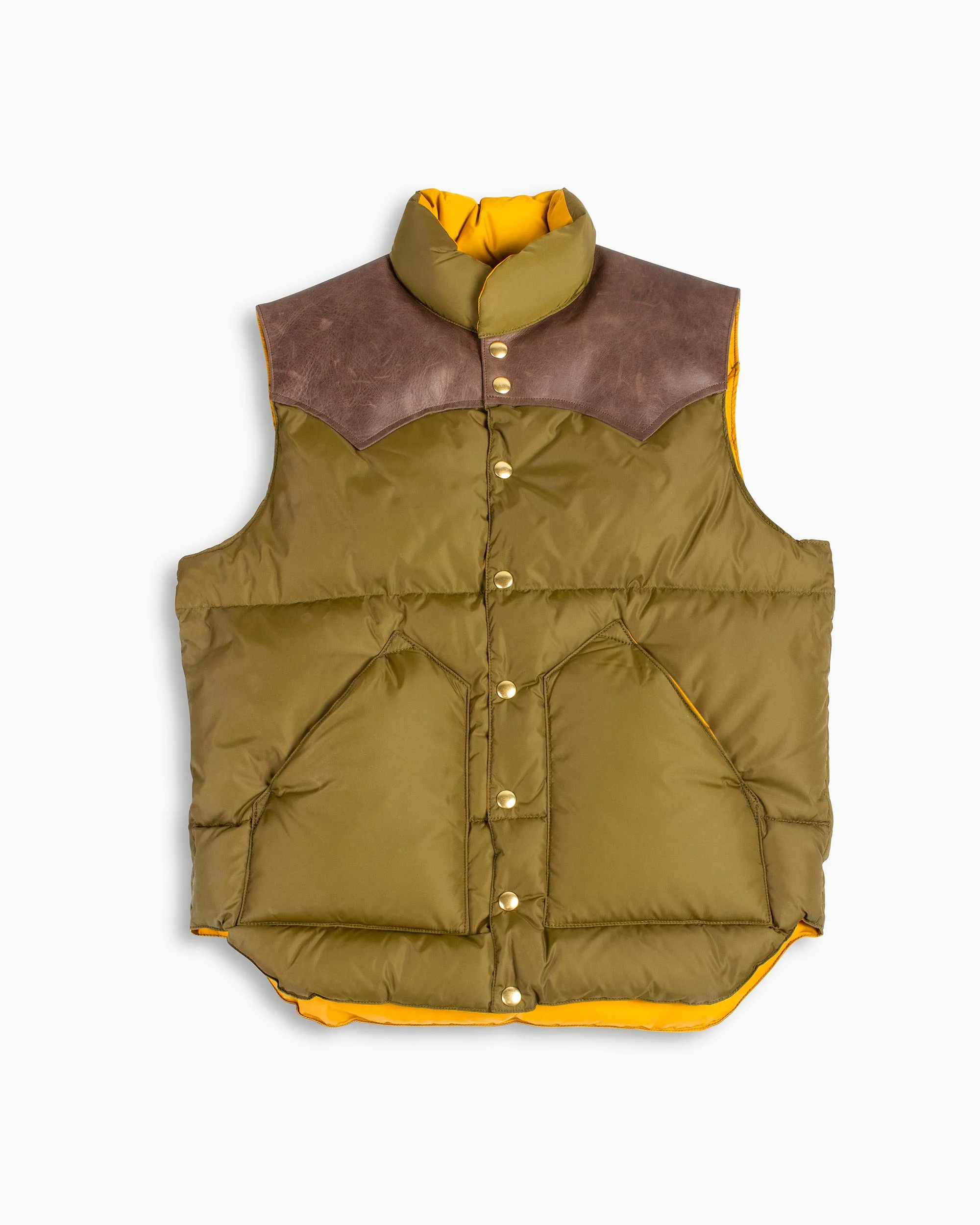 x Rocky Mountain Featherbed Nylon Down Vest OD - 1