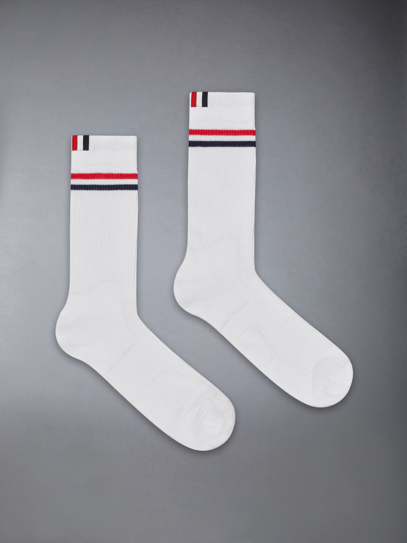 RWB STRIPE ATHLETIC MID CALF SOCKS 1