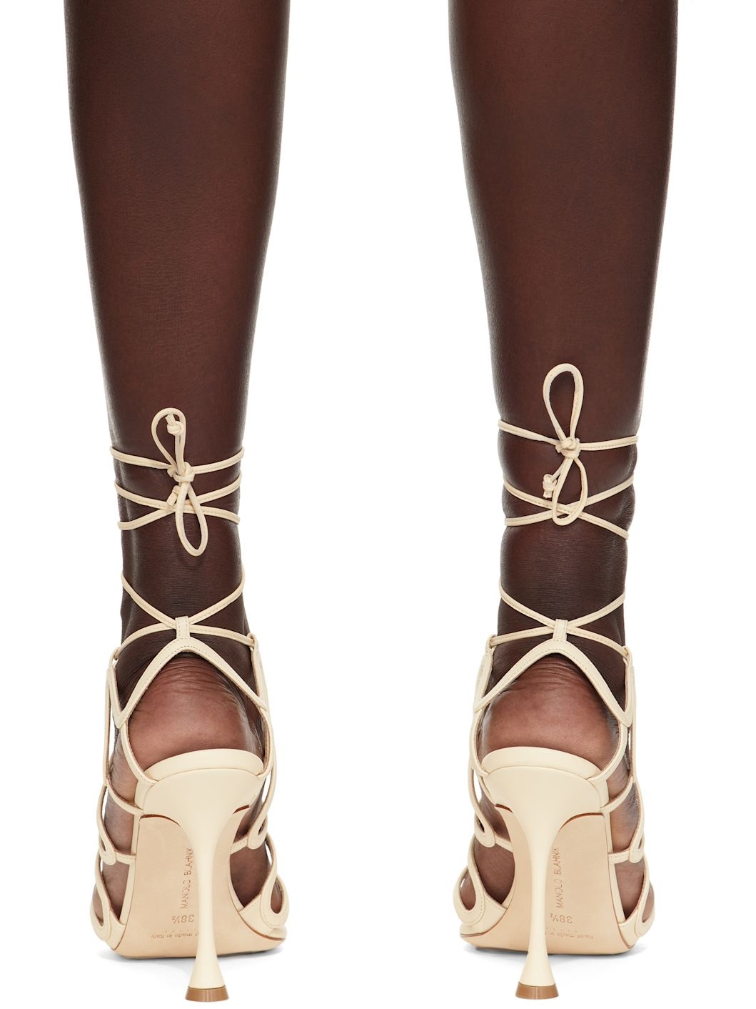 Beige Fawda Heeled Sandals - 2
