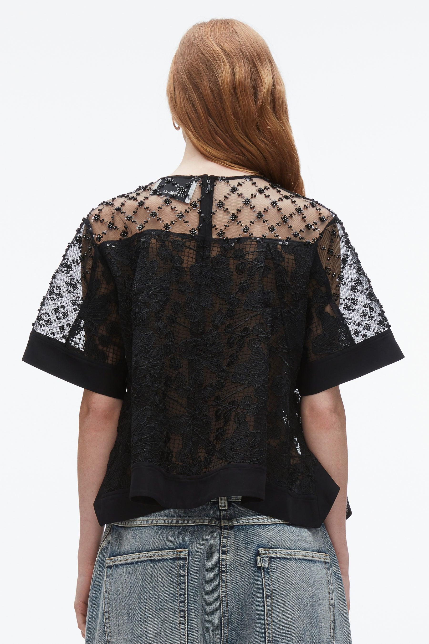 Corded Lace Organza Top - 5