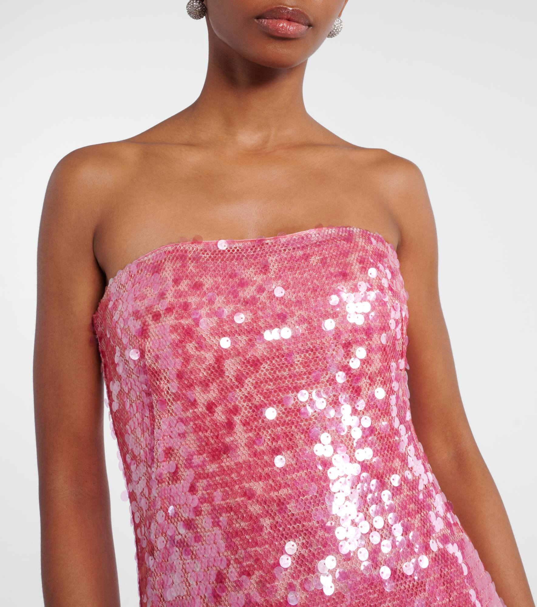 Leilani sequined strapless gown - 4
