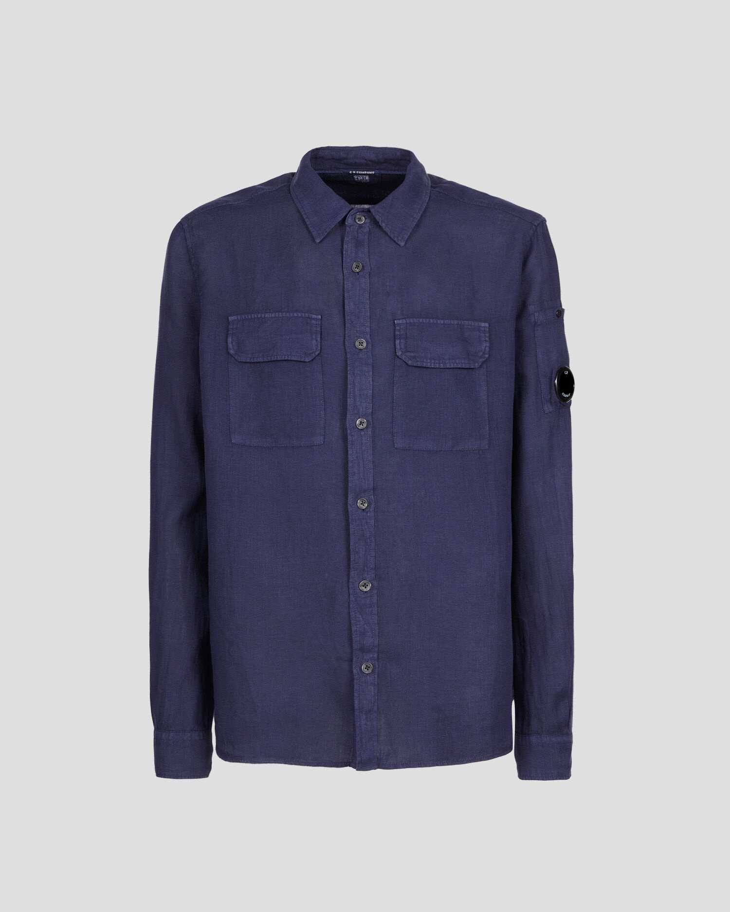 Resined Linen Pocket Shirt - 1