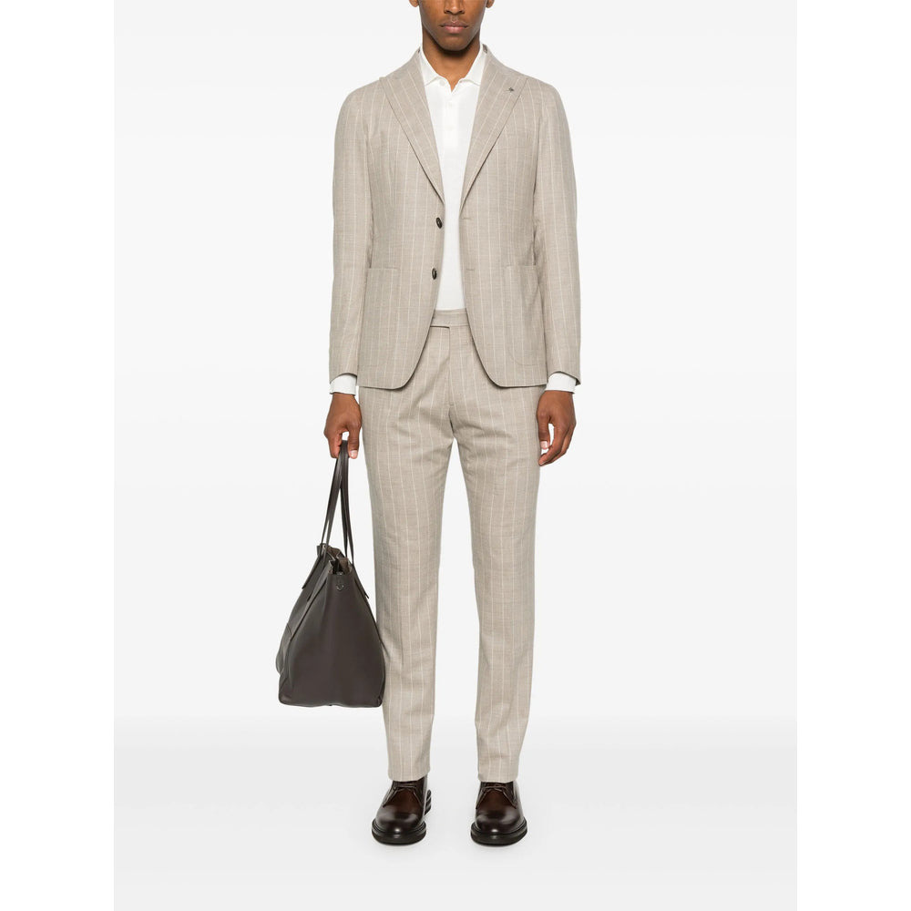 TAGLIATORE - Tagliatore Neutrals Suits - Single Breasted Suits Men - 3