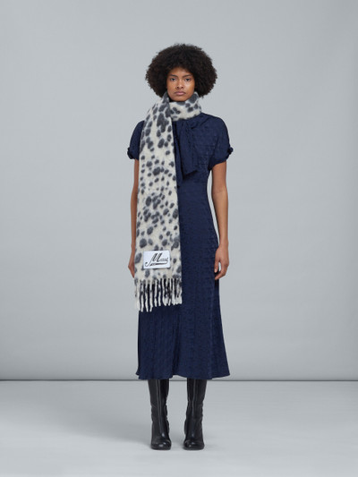 Marni WHITE POP DOTS PRINT SCARF outlook