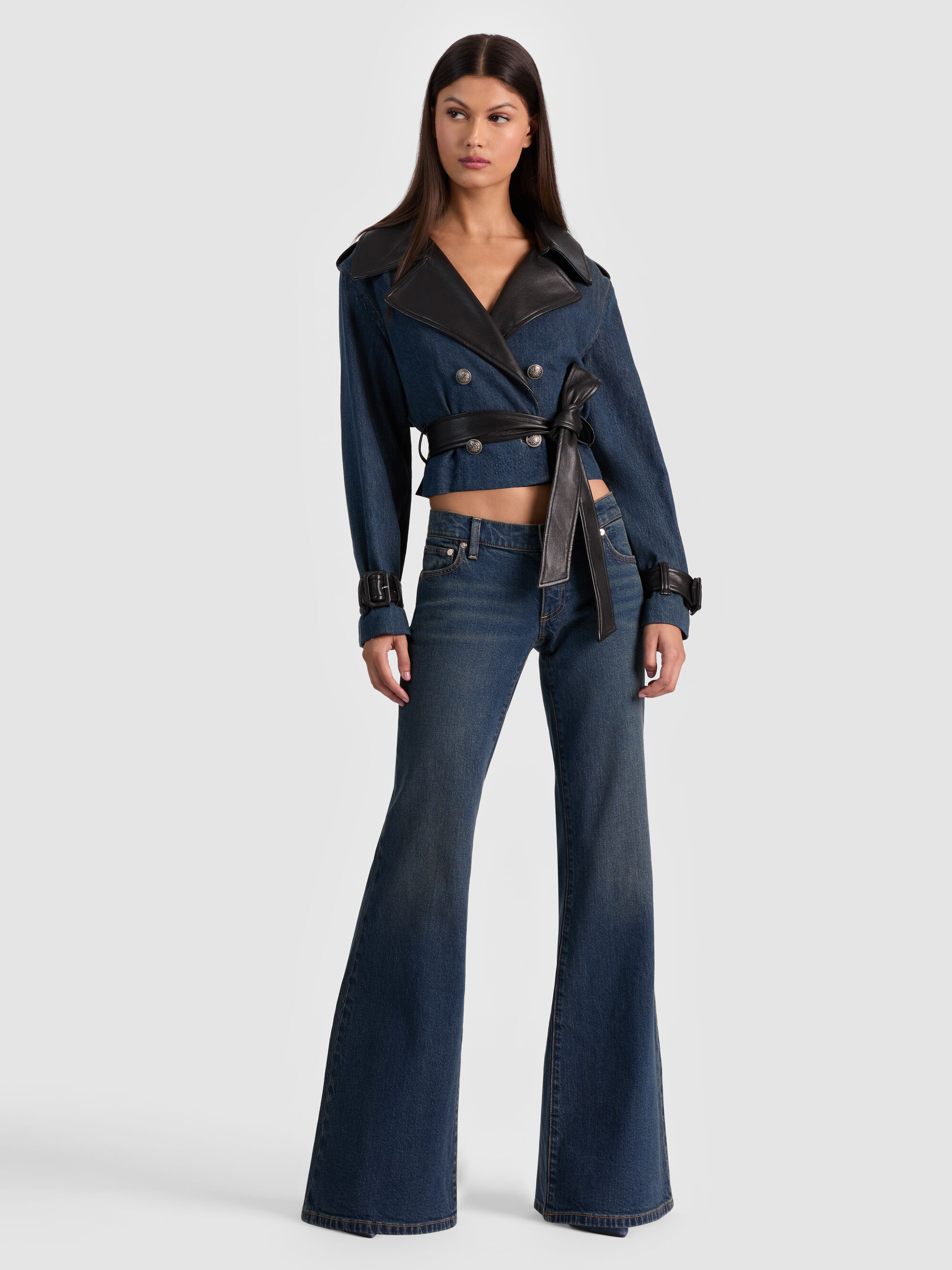 KEITH CROPPED DENIM TRENCH - 6