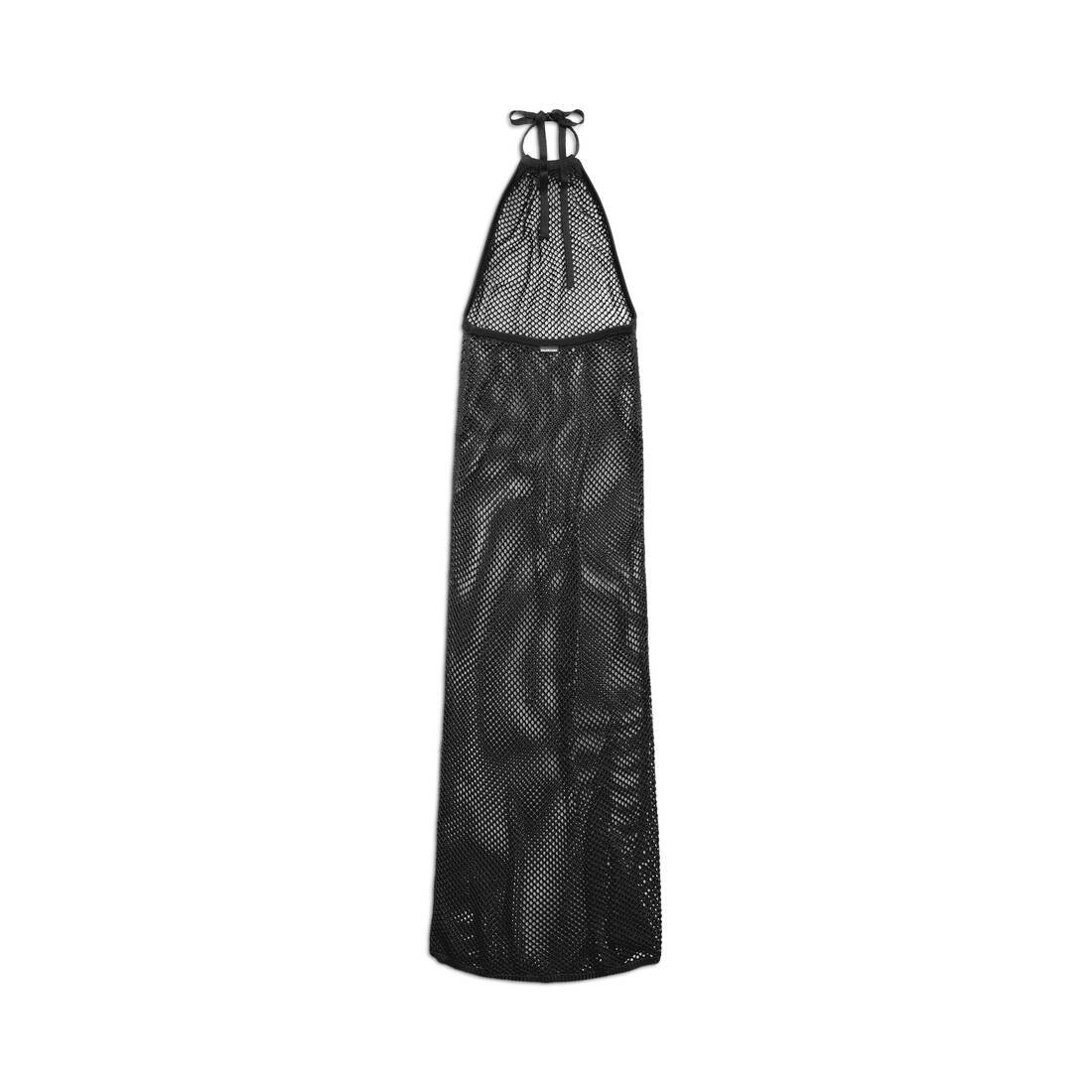Women's Halter Neck Dress in Black - 6