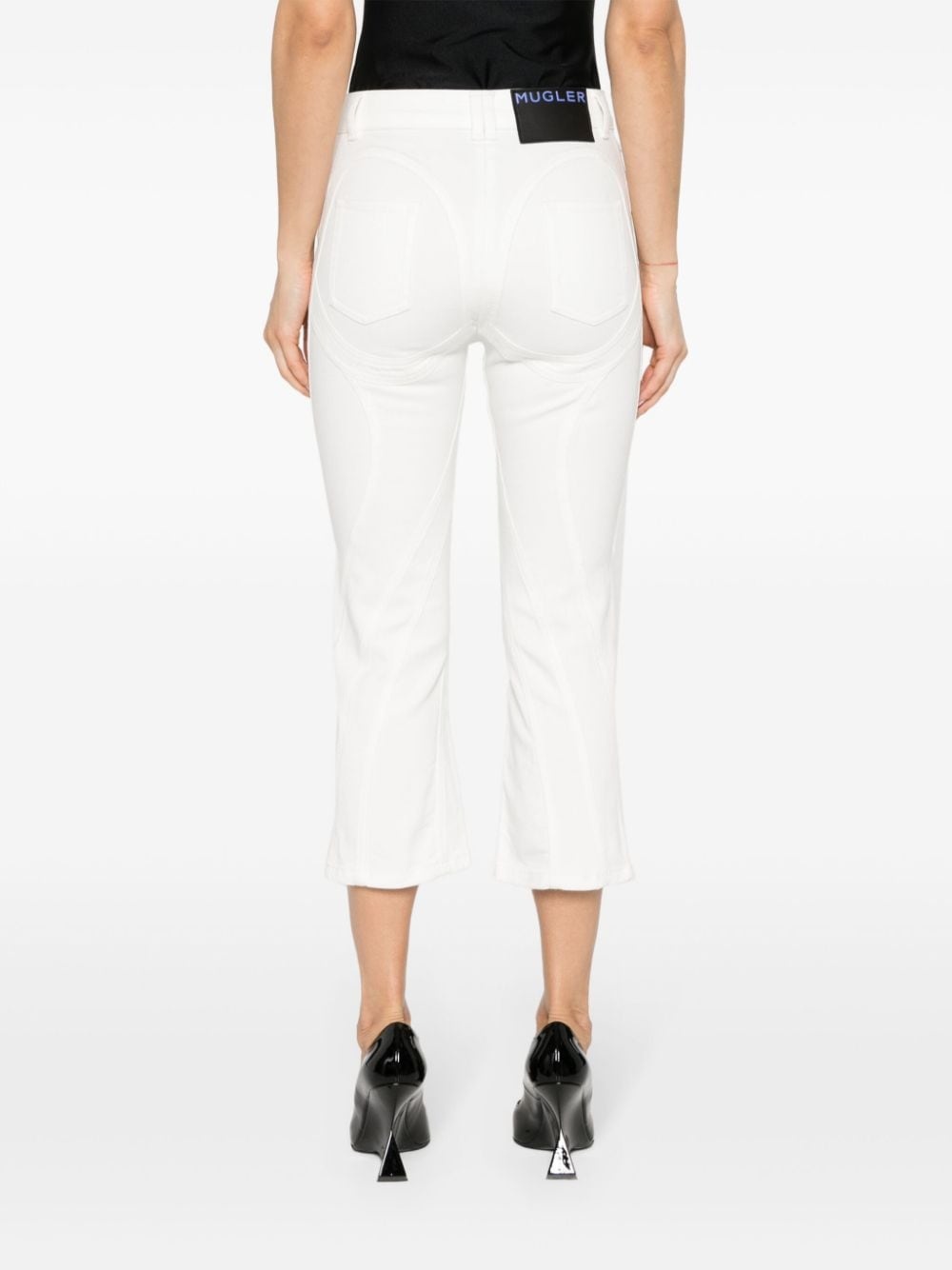 high-rise cropped jeans - 4