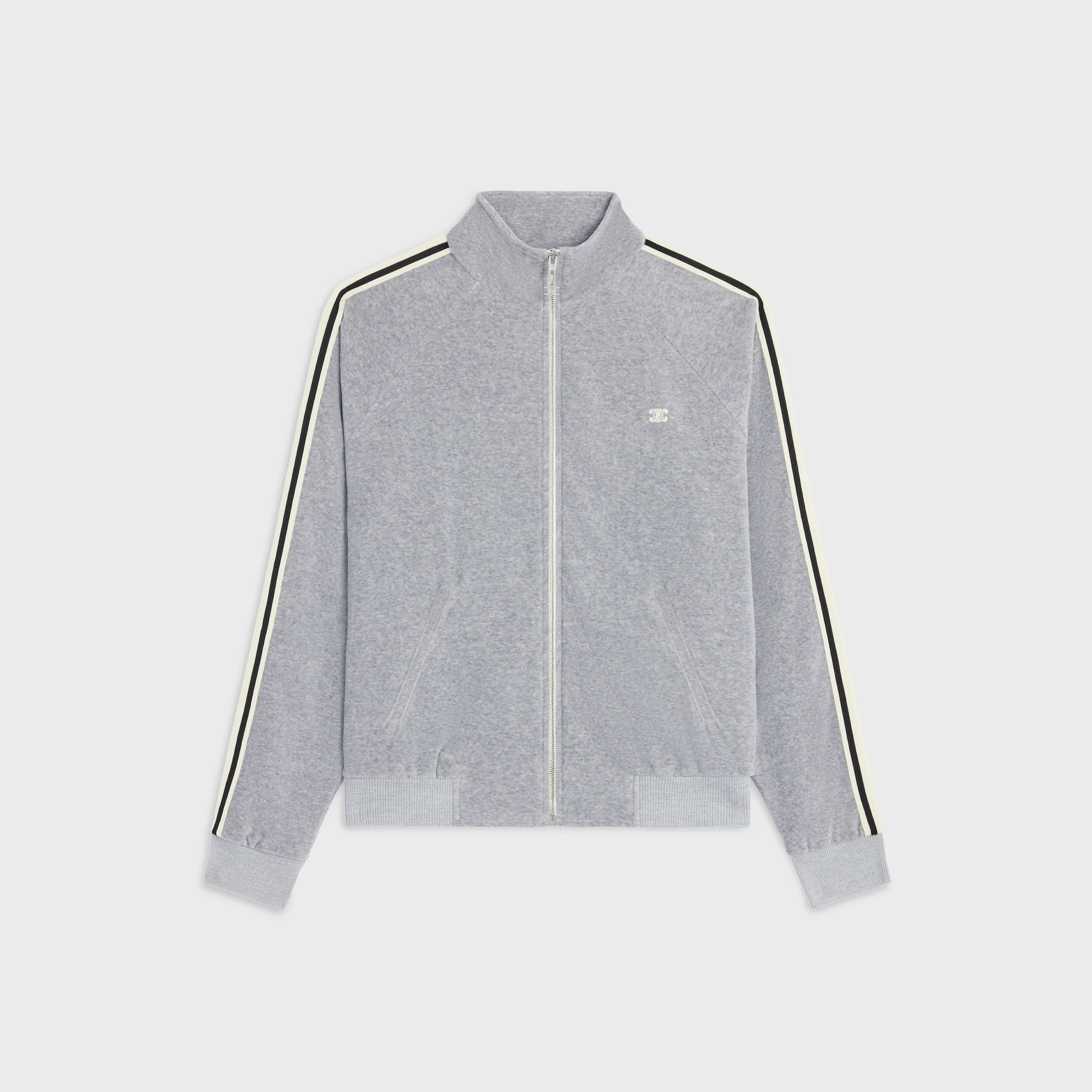 tracksuit jacket IN VELVET COTTON - 1