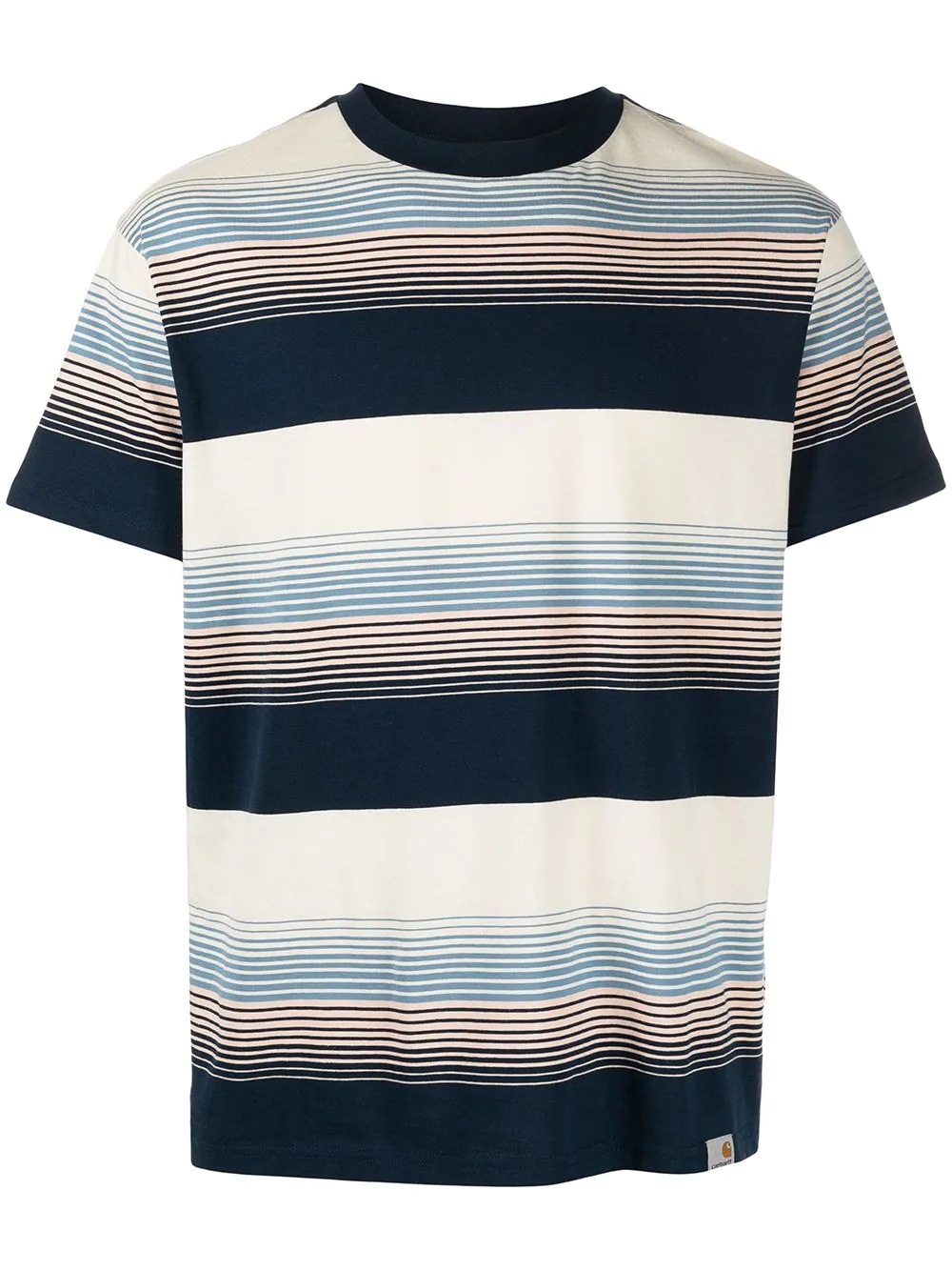 striped short-sleeved T-shirt - 1