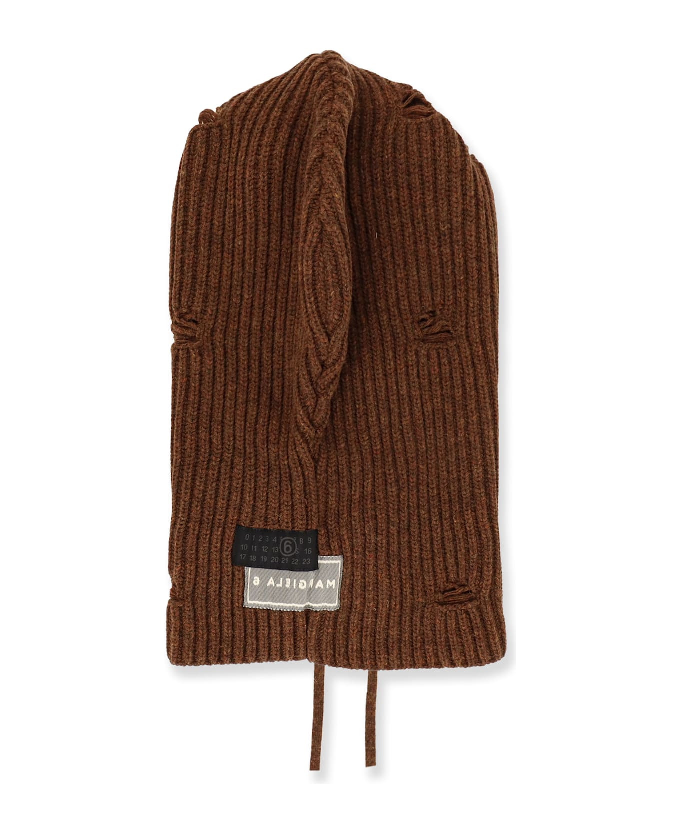 Wool Blend Balaclava With Distressed Effect - 2
