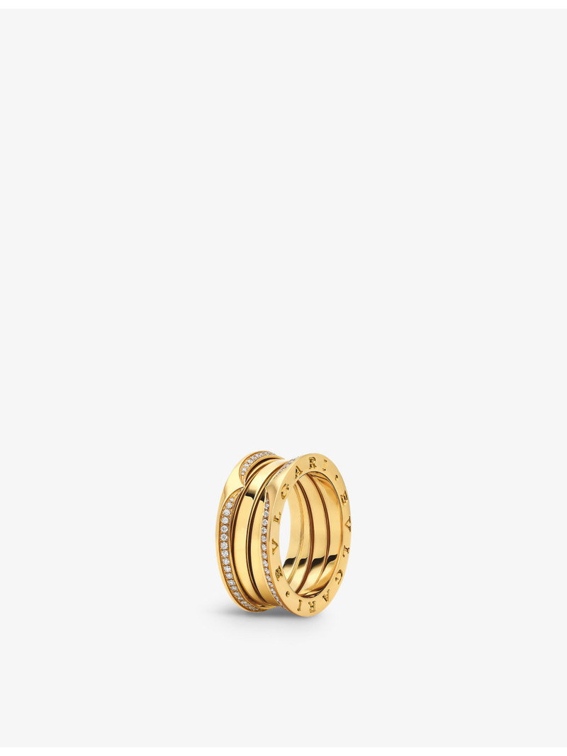 BVLGARI B.zero1 18ct yellow-gold and 0.45ct brilliant-cut diamond ring outlook