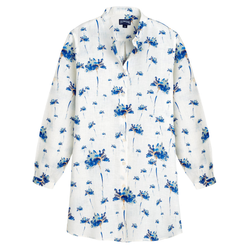 Women Linen Shirt Dress Herbier - 1