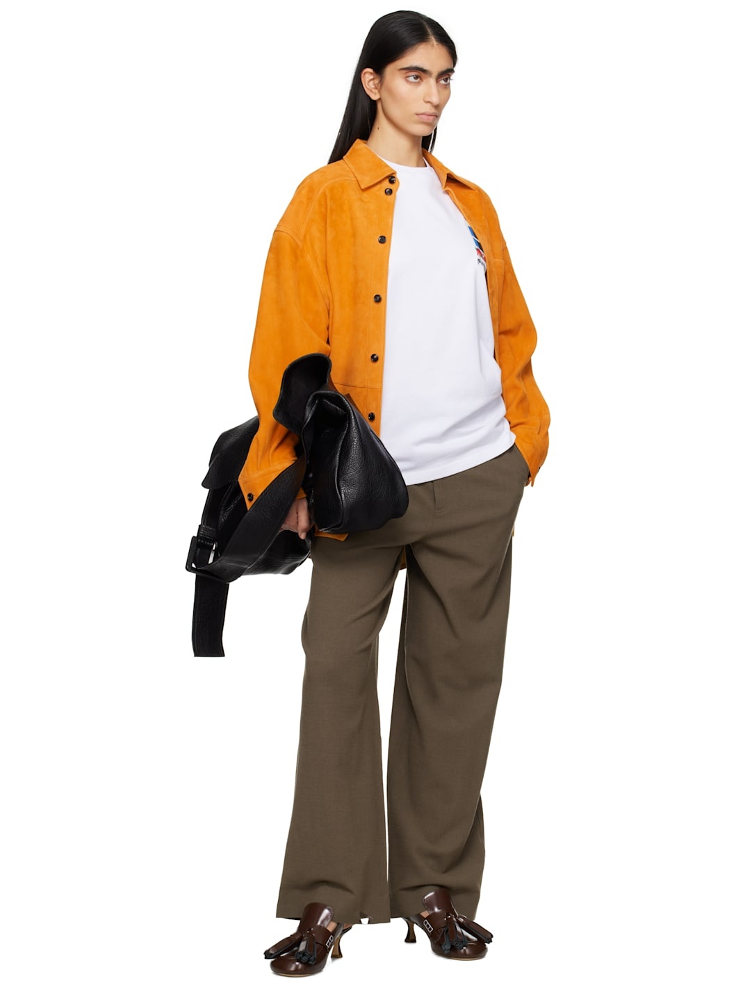Brown Straight Leg Trousers - 4