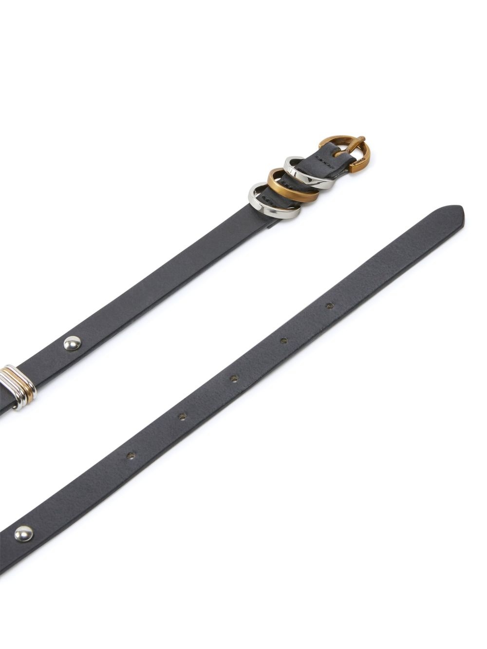 ring-embellished belt - 3