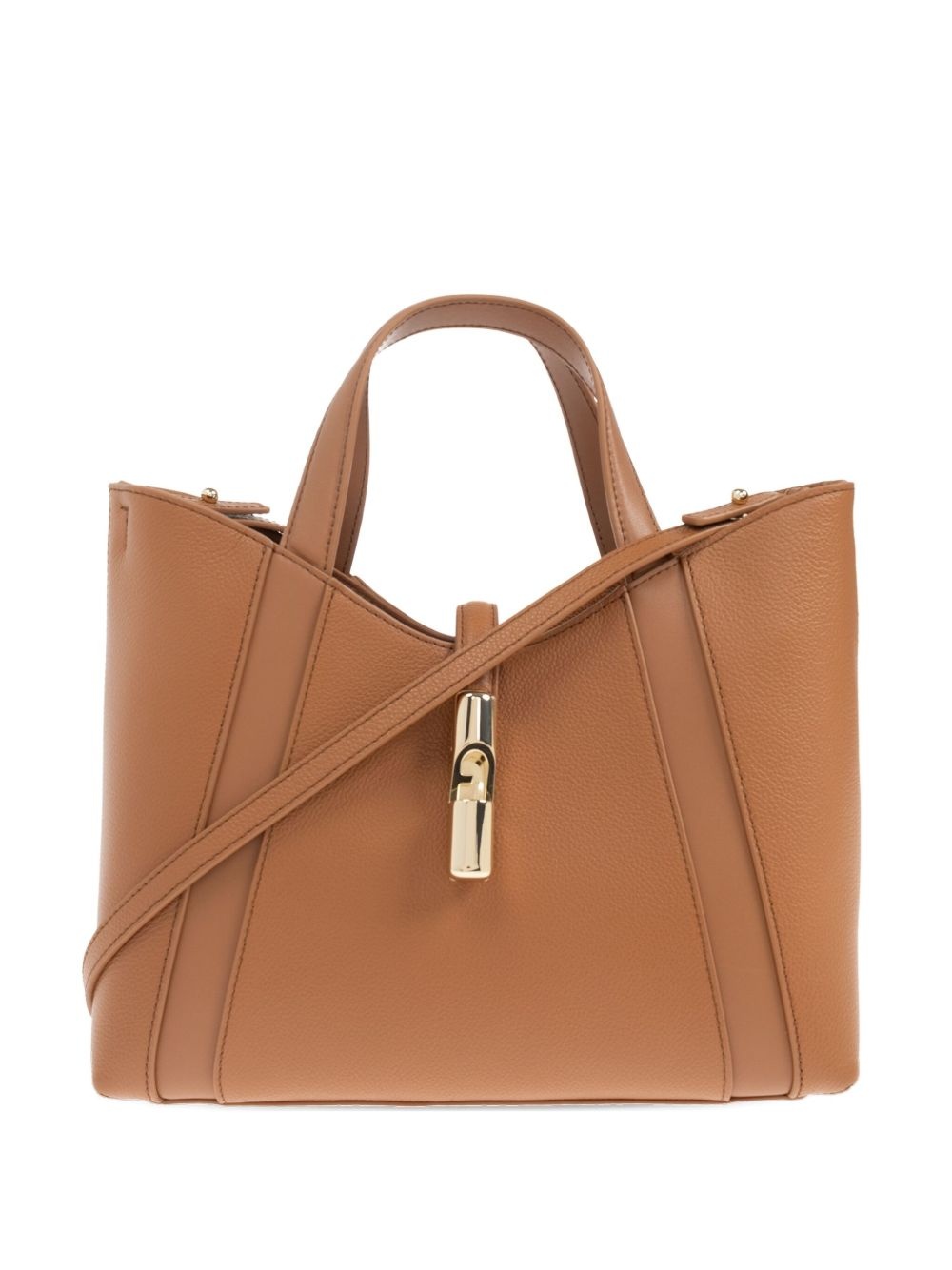leather tote bag - 1