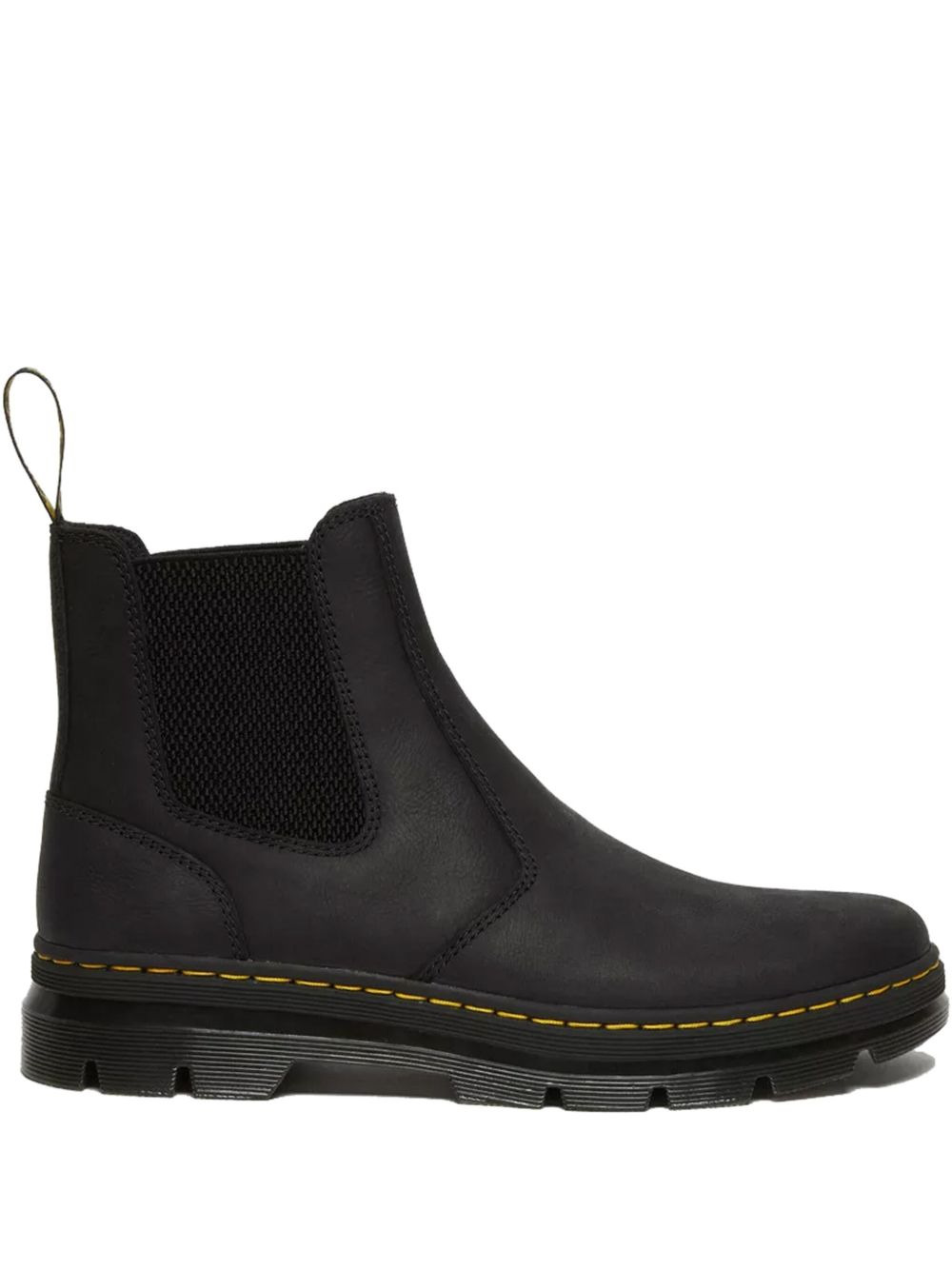 elastic-panel leather boots - 1