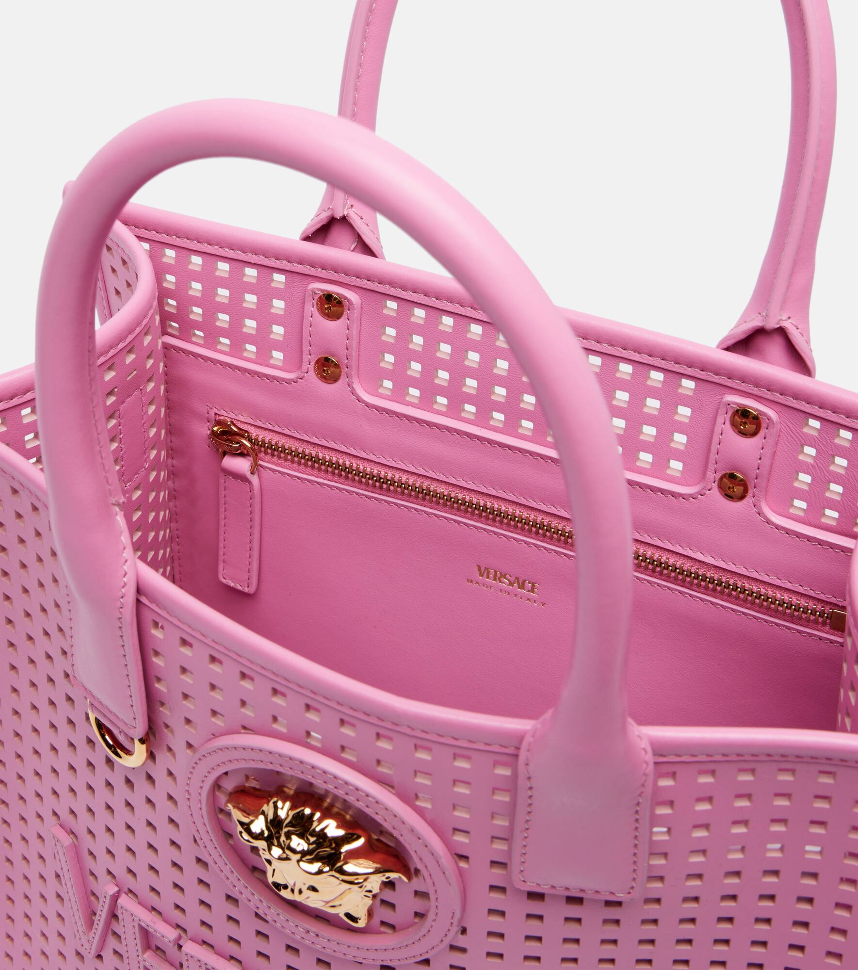 La Medusa Small leather tote bag - 3
