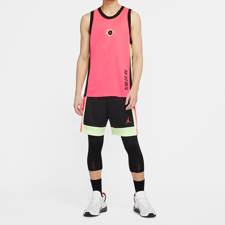 Air Jordan Air Dongdan Basketball Round Collar Vest Male Pink CW7078-654 - 4