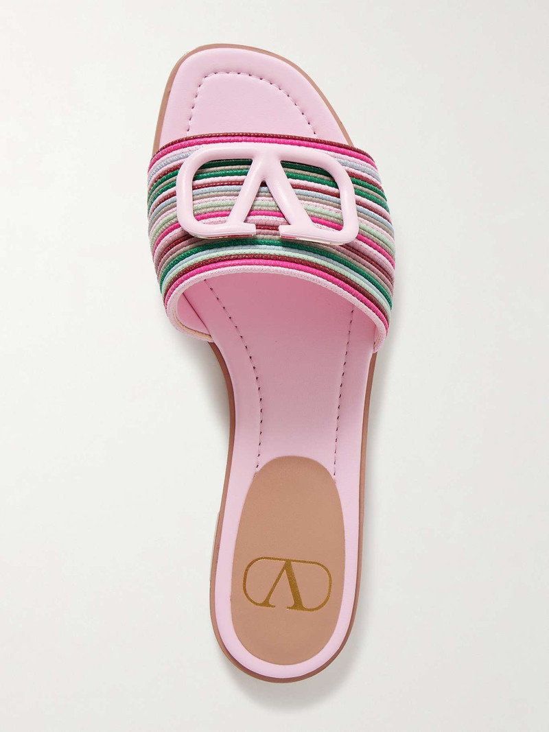 Valentino VLOGO leather slides outlook