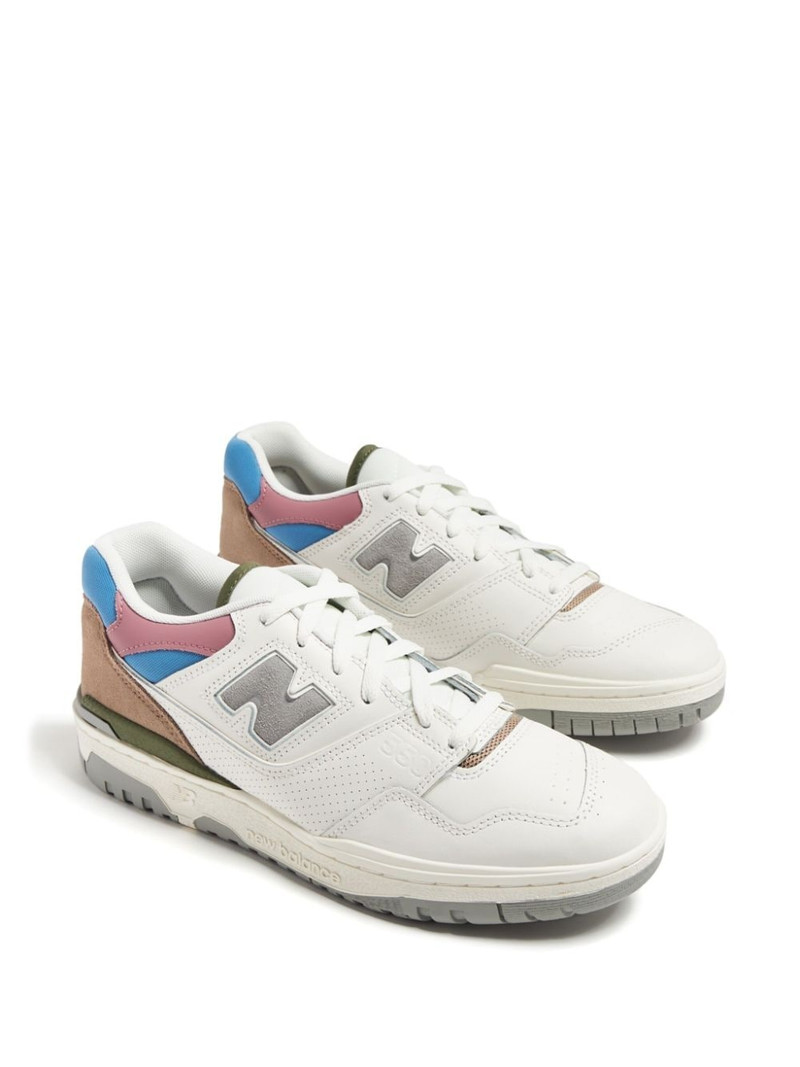New Balance 550 lace-up leather sneakers outlook