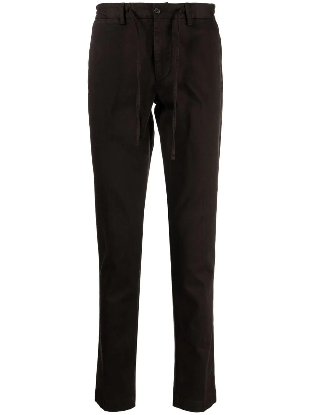 drawstring tapered trousers - 1