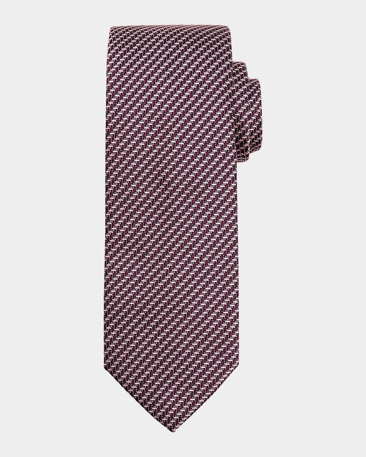 Men's Bicolor Chevron Silk Tie - 1