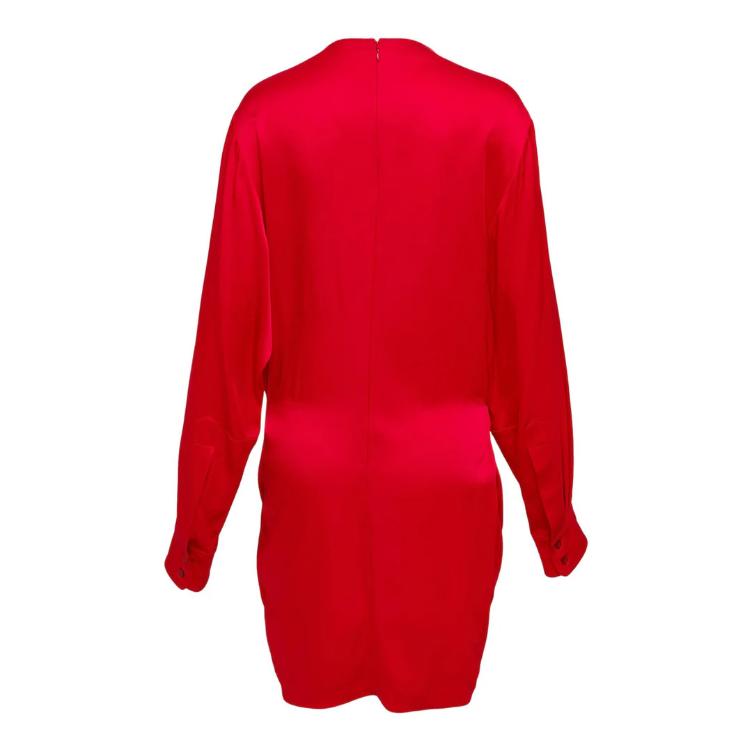 Satin Twist Mini Dress - 2