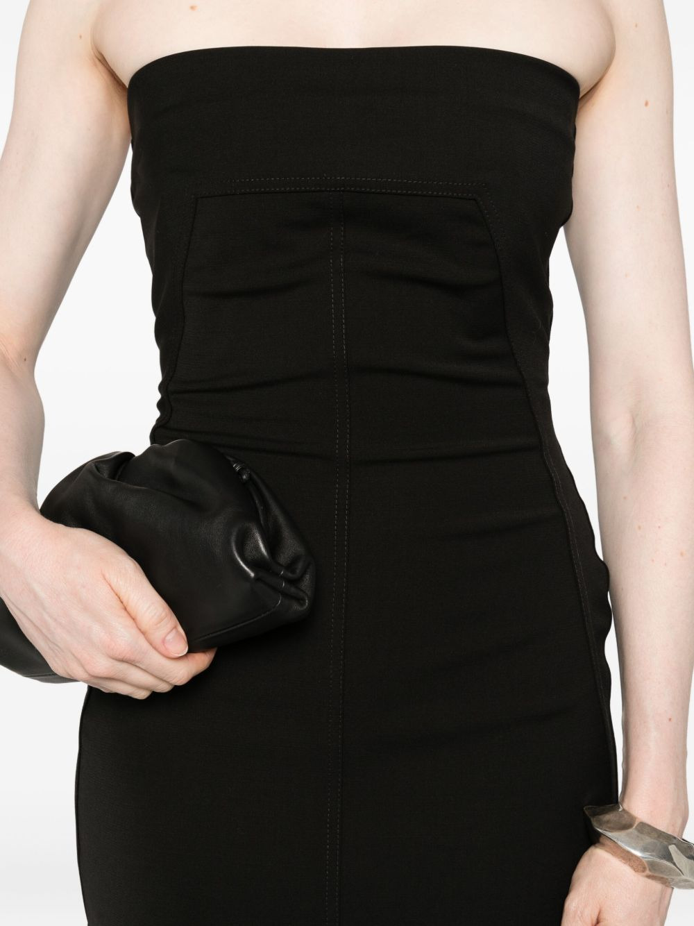 strapless fitted dress - 5