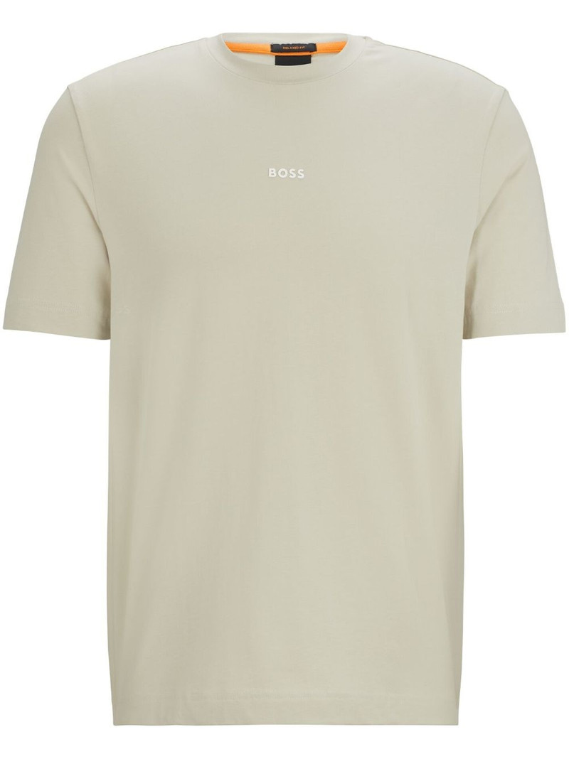 raised-logo cotton T-shirt 1