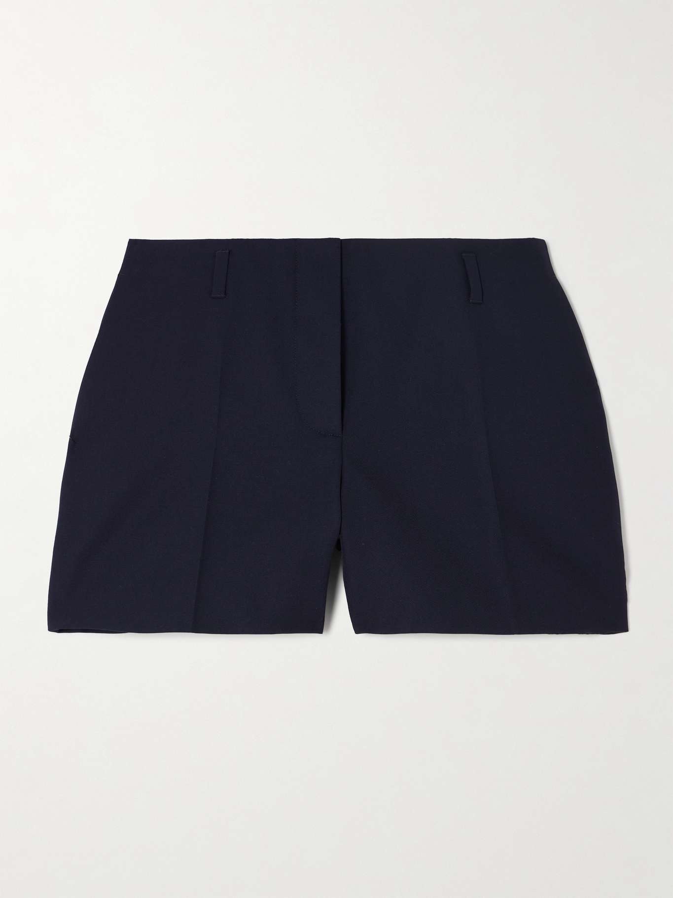 Pleated twill shorts - 1