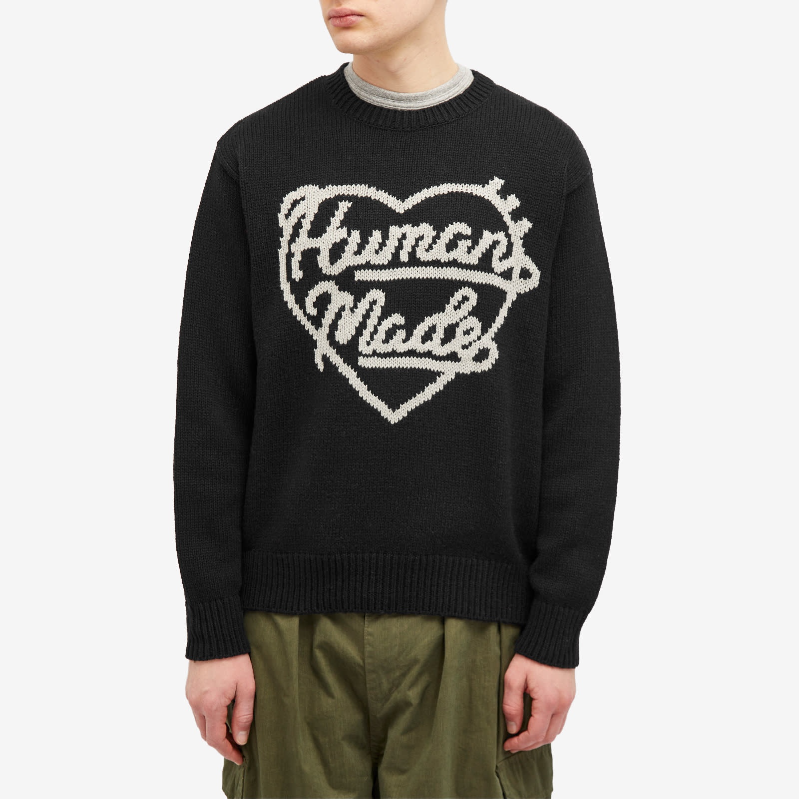 Human Made Knitted Heart Crew Neck Jumper - 2