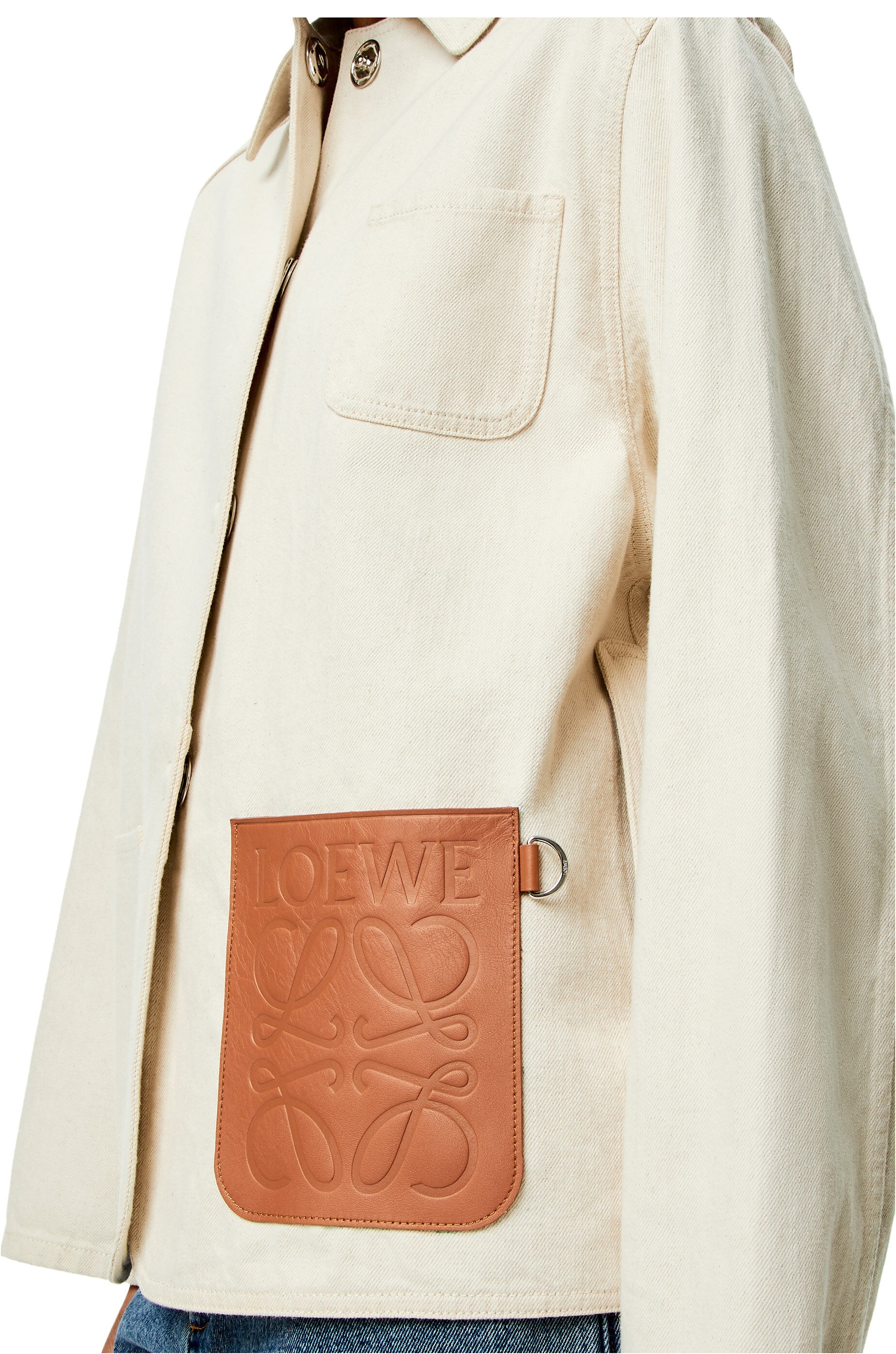 Workwear jacket in cotton and linen - 5