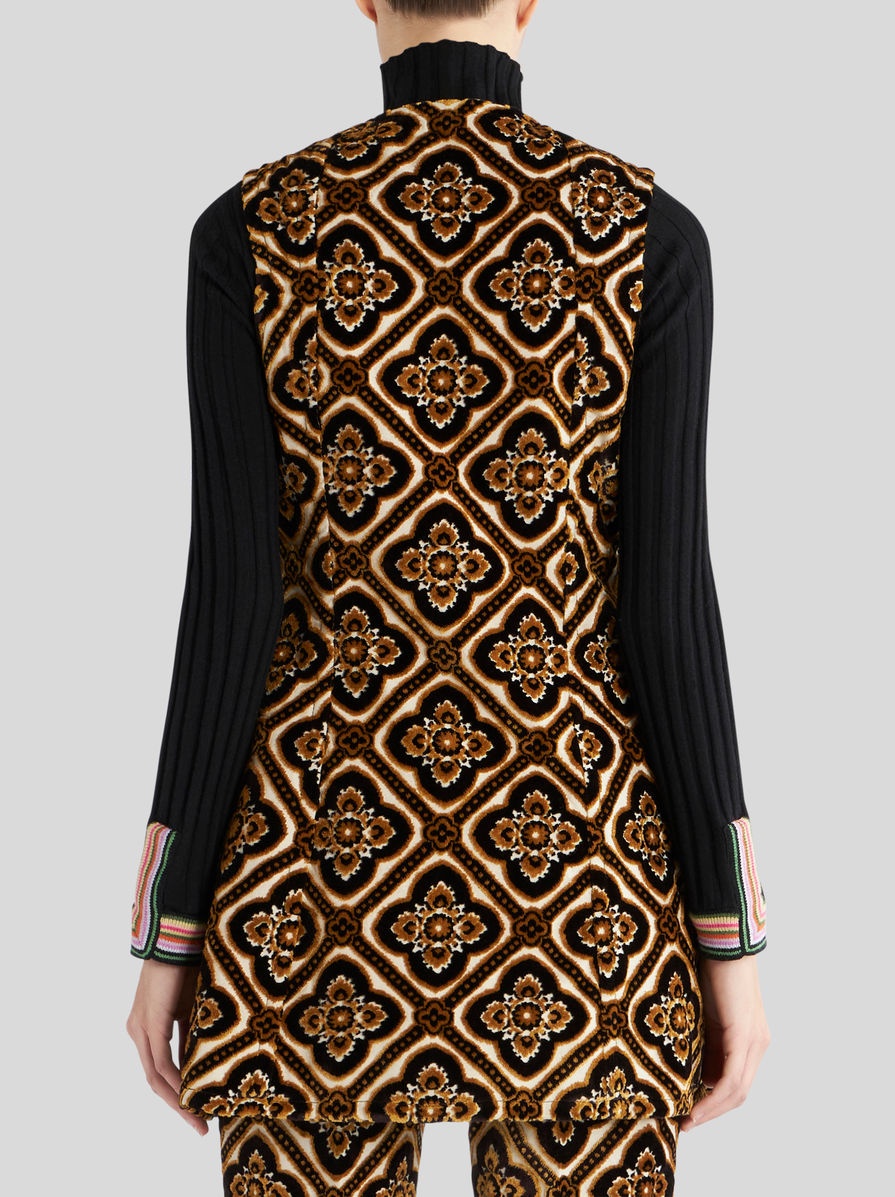 LONG VELVET WAISTCOAT - 4