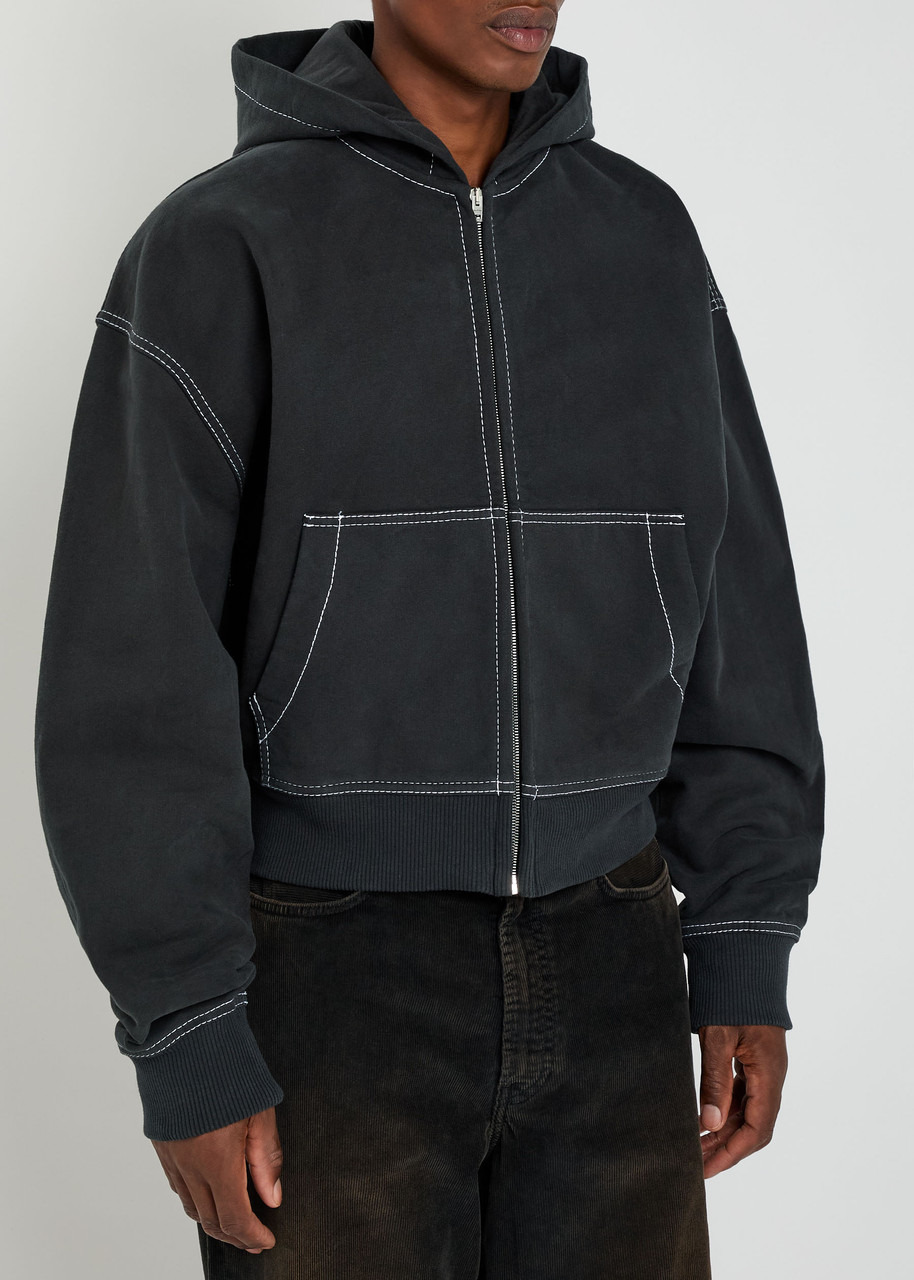 Acne Studios Logo-embroidered Hooded Cotton Sweatshirt - 2